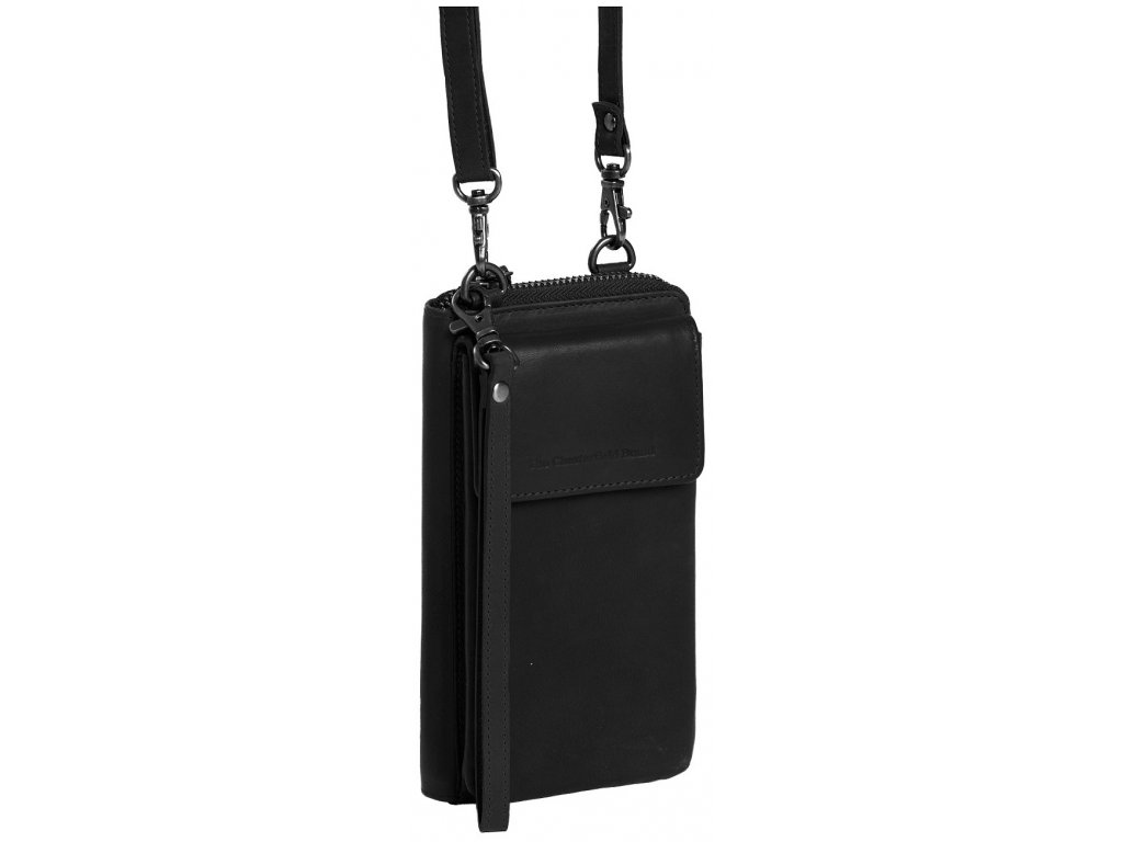The Chesterfield Brand Kožená kabelka na mobil Malaga C48.1171 Barva: černá