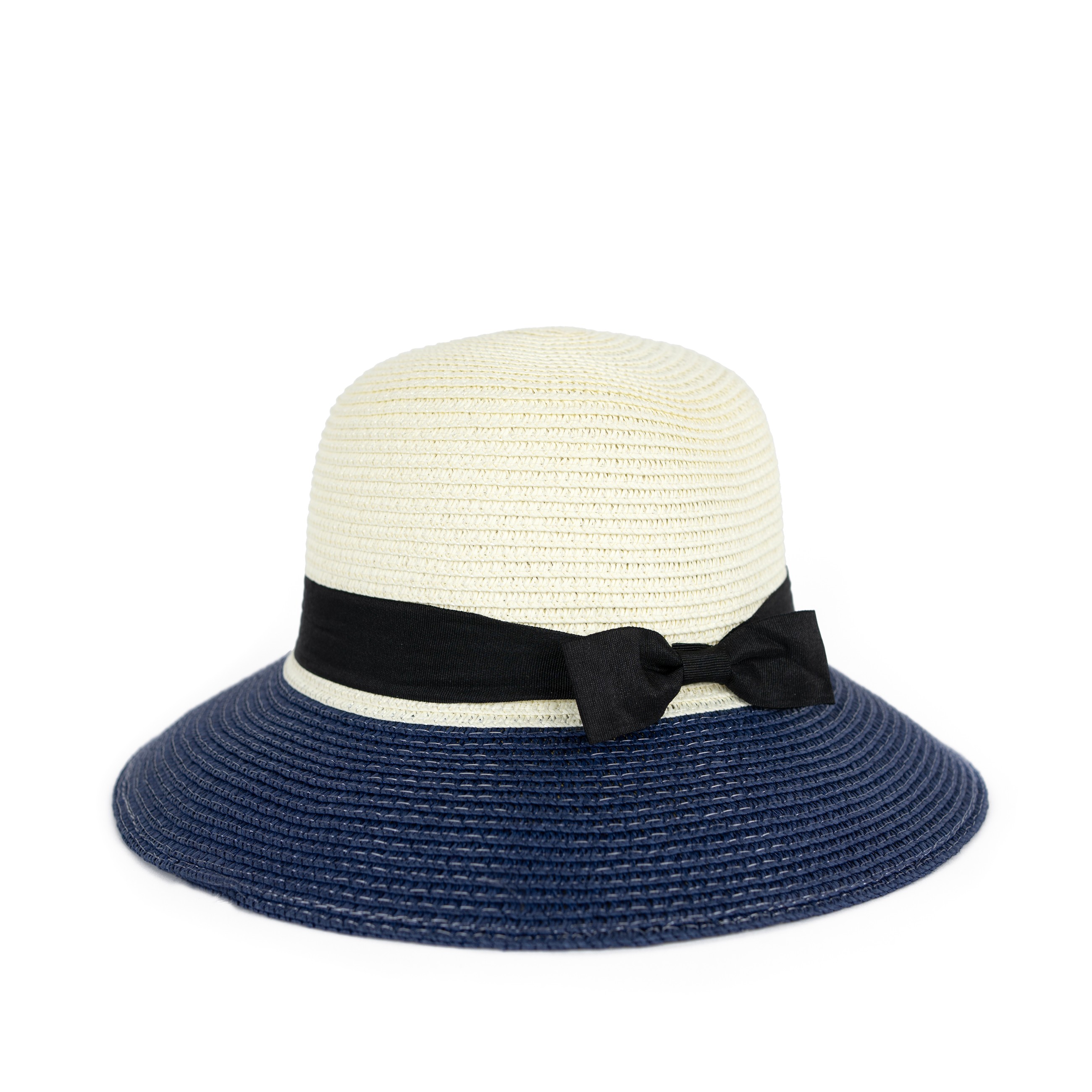 Dámský slaměný klobouk cz23108 Barva: tmavě modrá