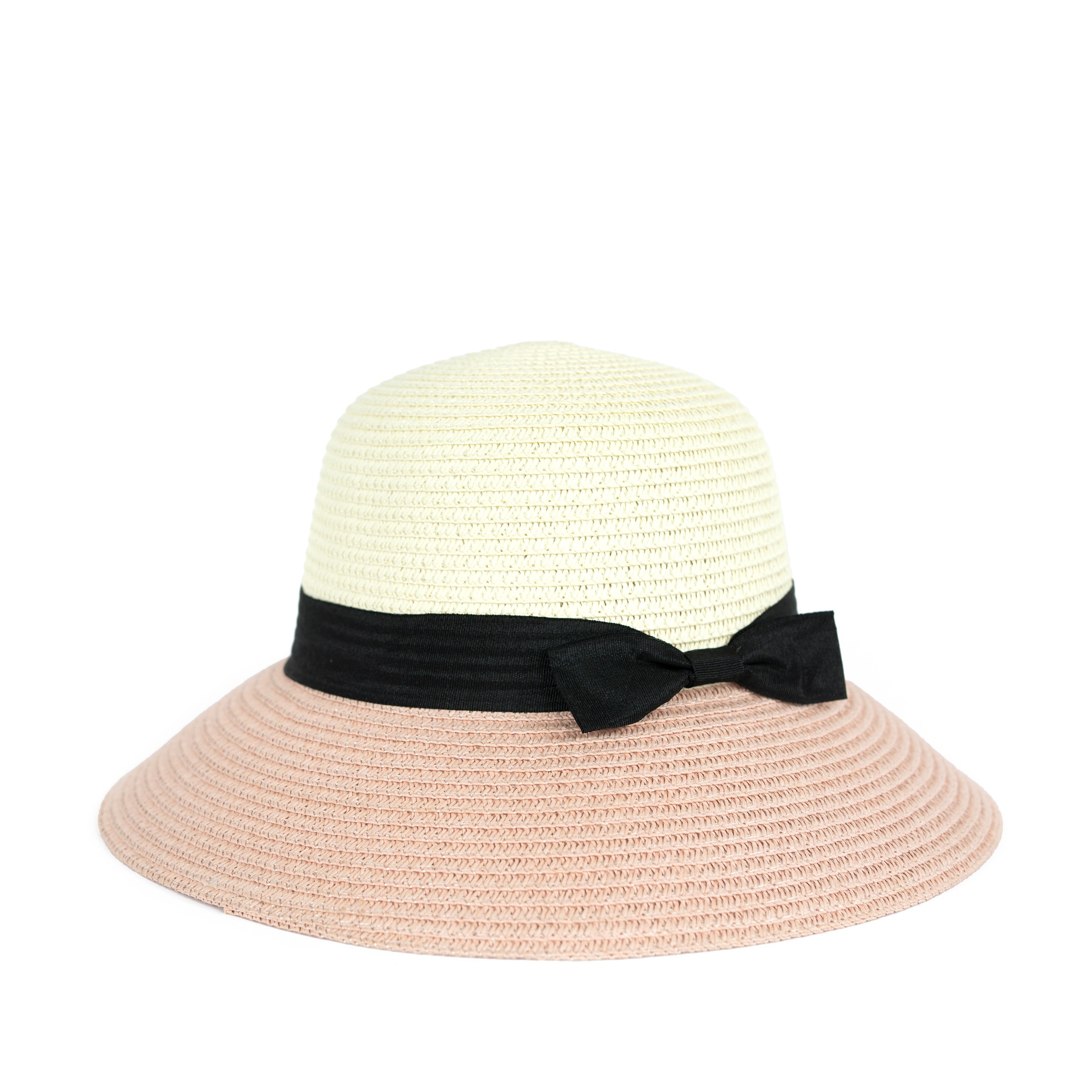 Dámský slaměný klobouk cz23108 Barva: růžová