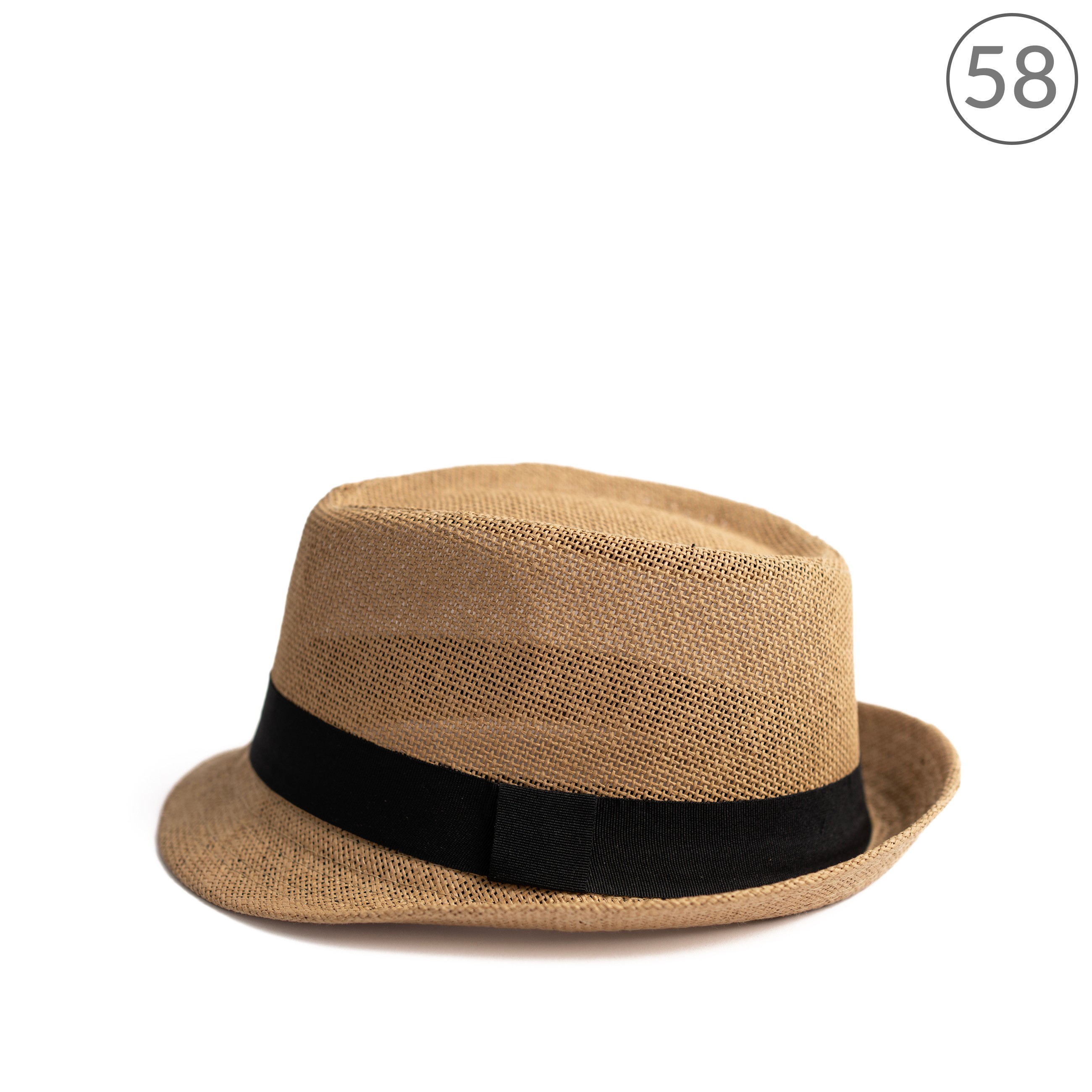 Unisex slaměný klobouk cz20230 Barva: hnědá, Velikost: 58