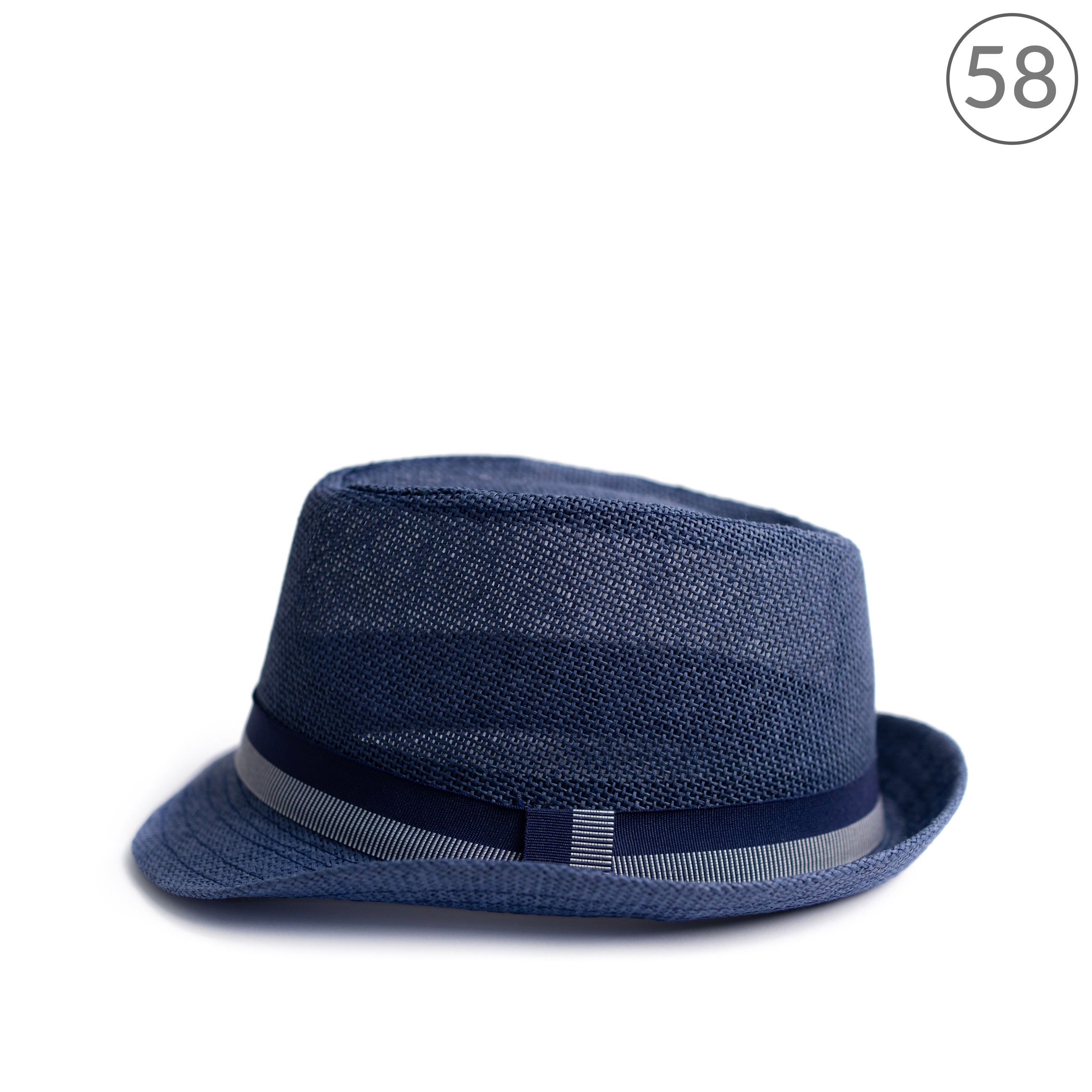 Unisex slaměný klobouk cz24134 Barva: modrá, Velikost: 58