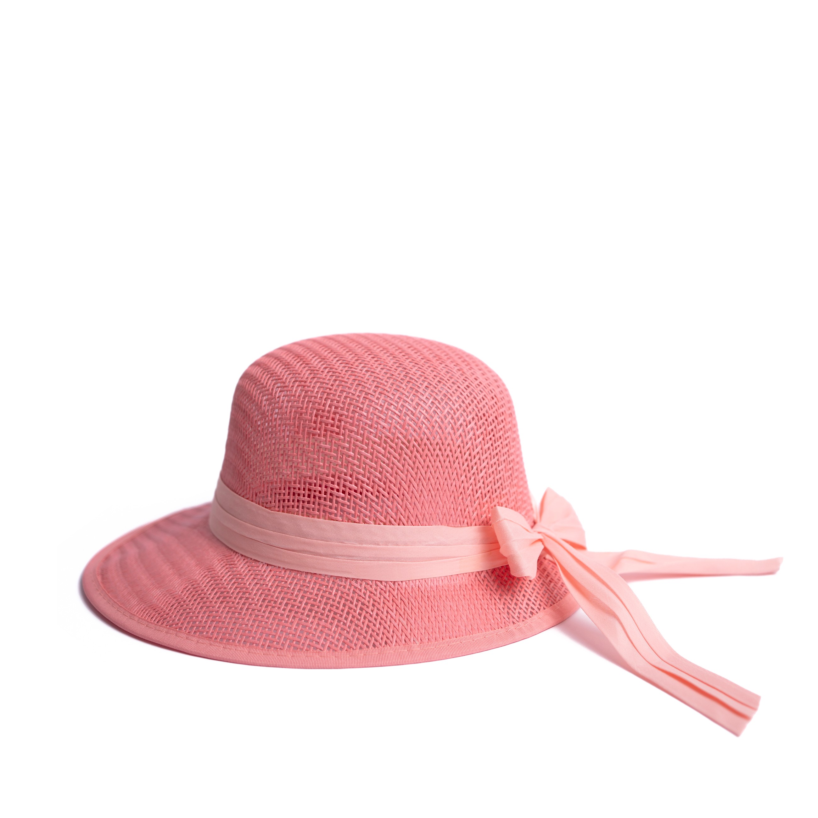 Dámský/dívčí slaměný klobouk cz24138 Barva: růžová
