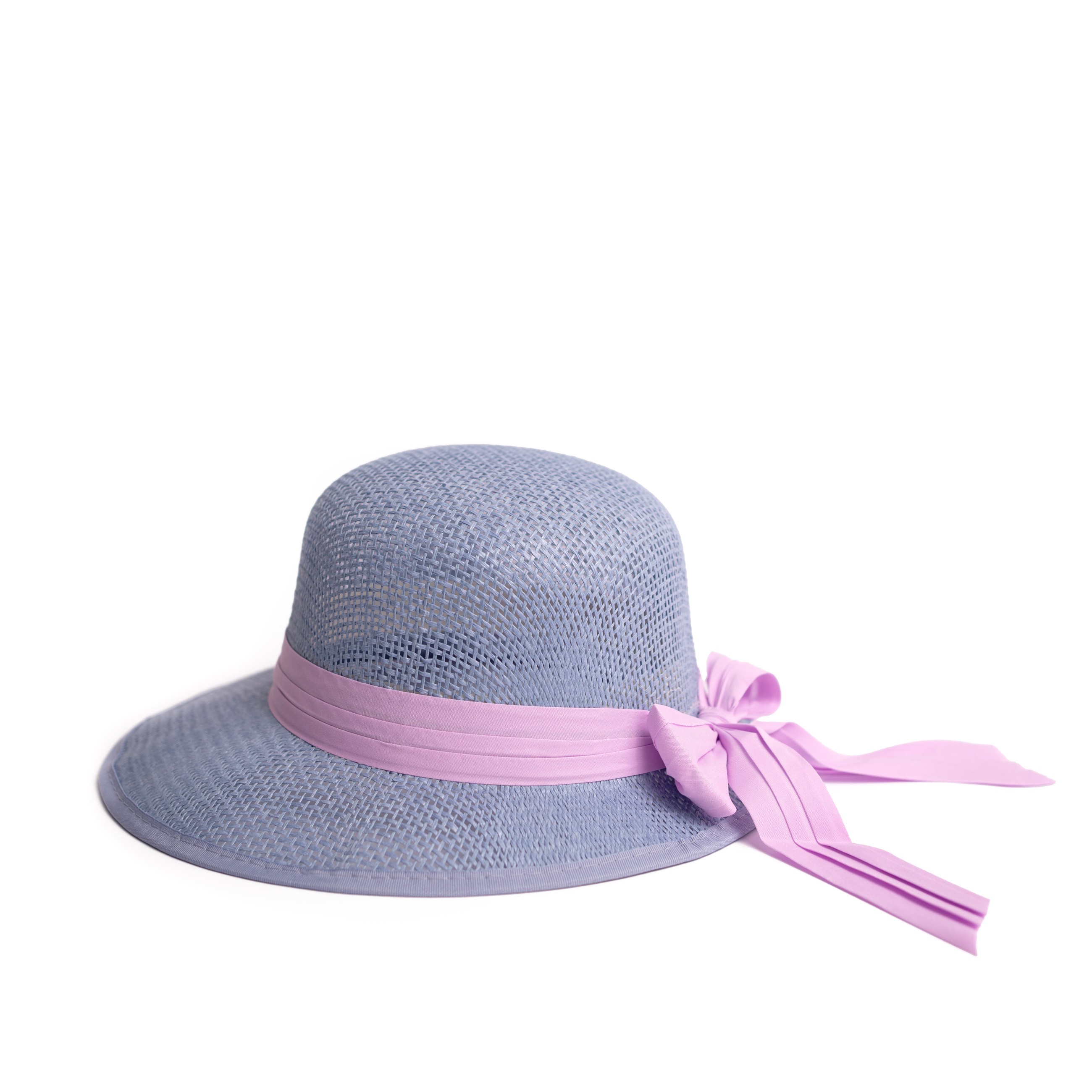 Dámský/dívčí slaměný klobouk cz24138 Barva: fialová