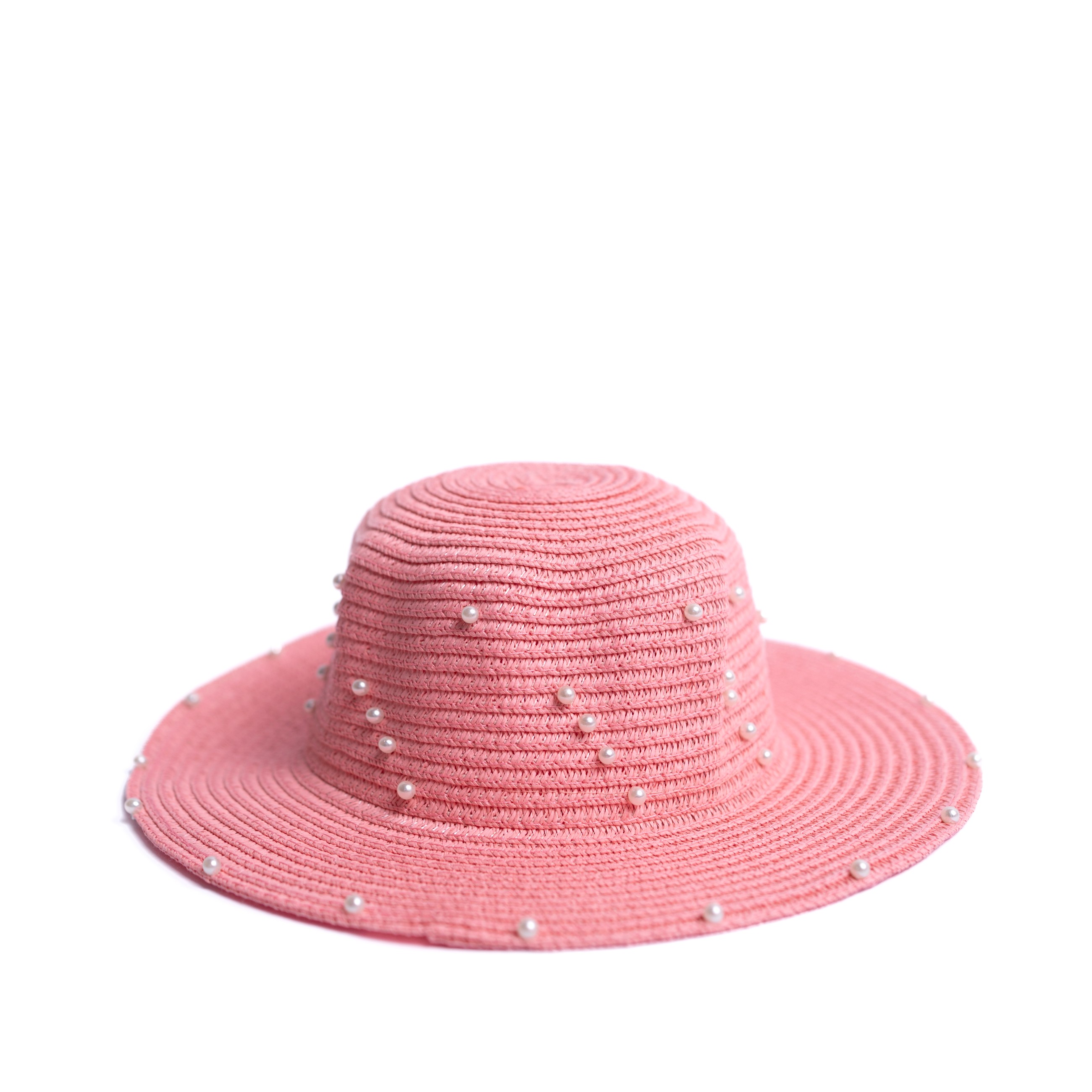 Dámský/dívčí slaměný klobouk cz24114 Barva: růžová, Velikost: 52