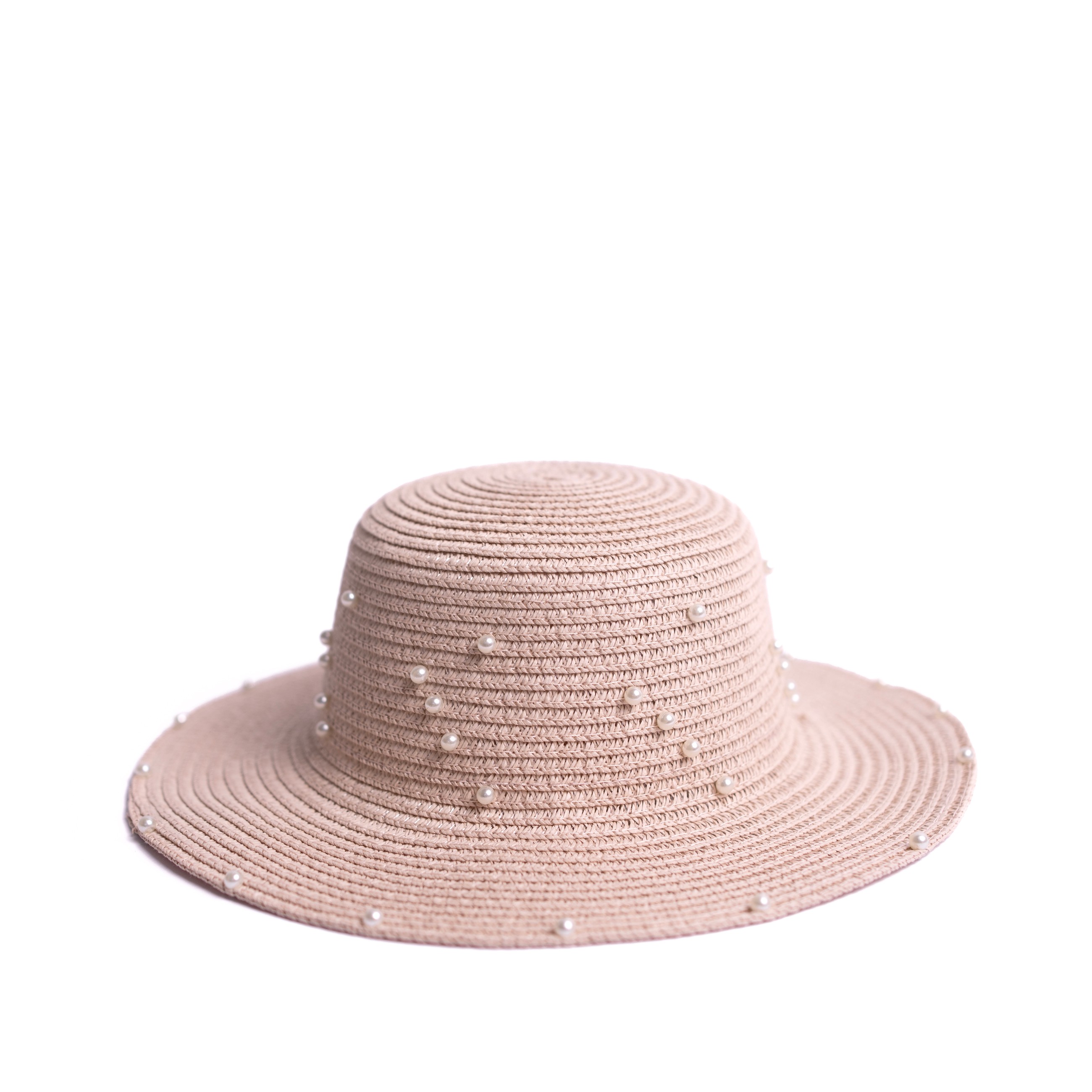 Dámský/dívčí slaměný klobouk cz24114 Barva: světle růžová, Velikost: 52