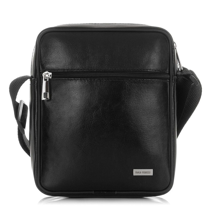 Kožená pánská taška Paolo Peruzzi Simple Z-17 Barva: černá