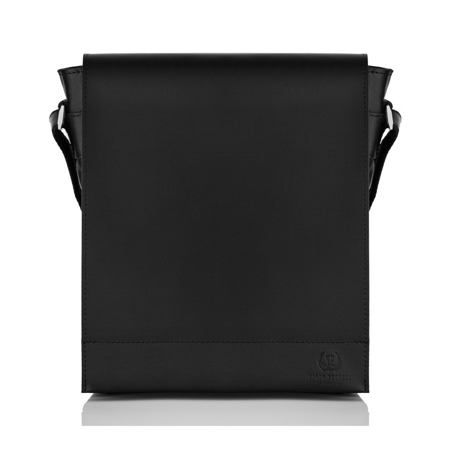 Kožená pánská taška Paolo Peruzzi S-40 Barva: černá