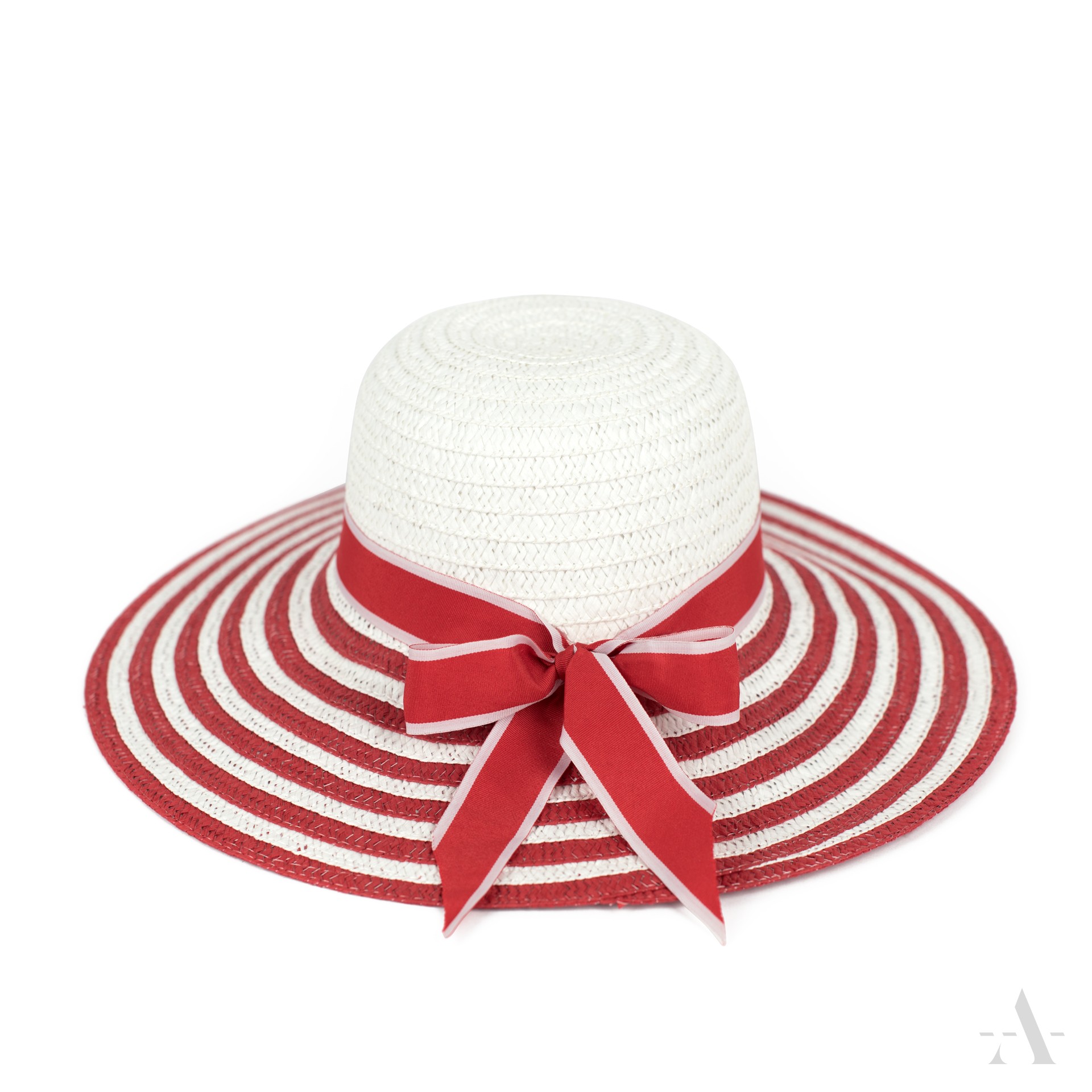 Dámský slaměný klobouk cz20148-2 Barva: červená