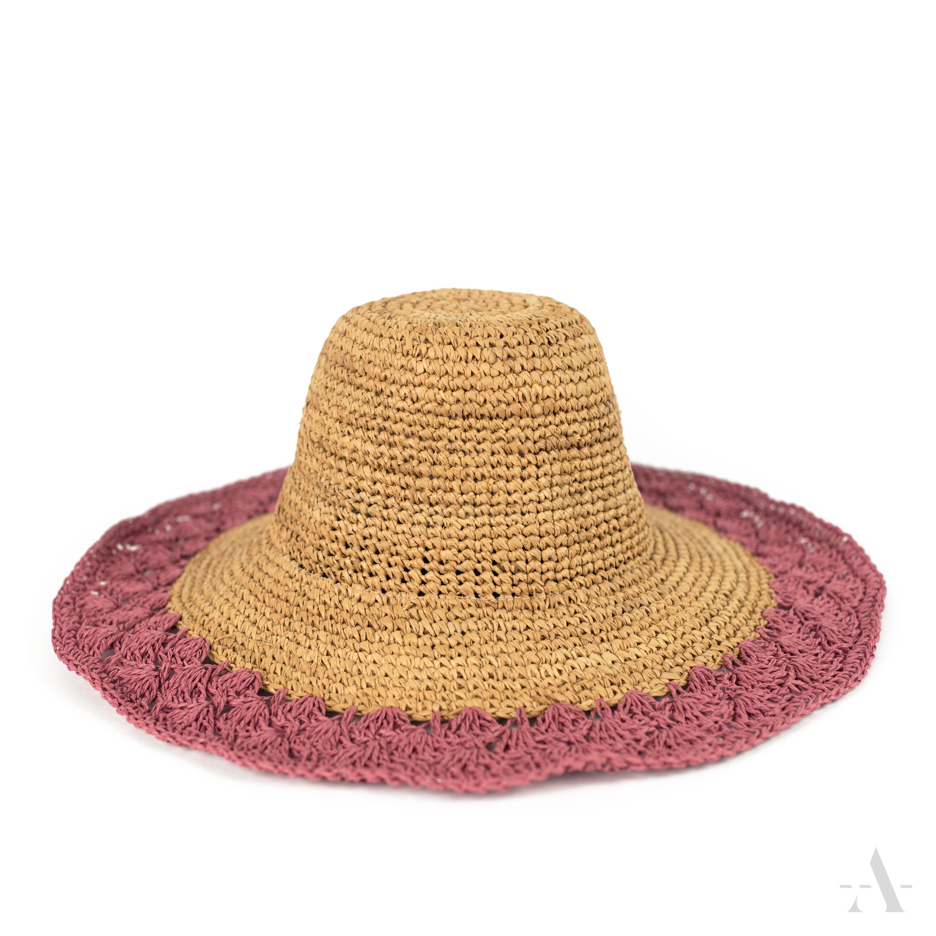 Dámský slaměný klobouk cz21156-7 Barva: růžová