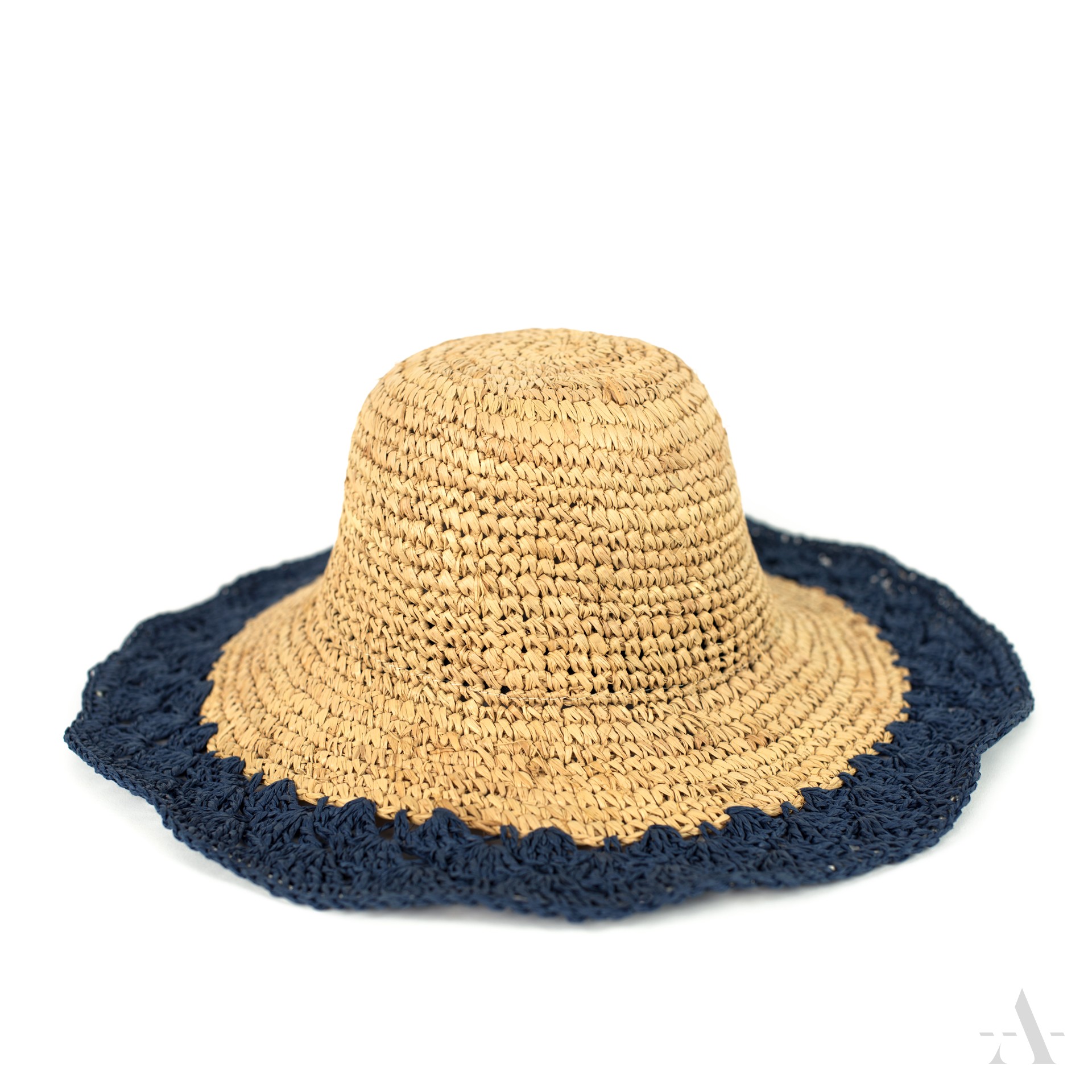 Dámský slaměný klobouk cz21156-7 Barva: modrá