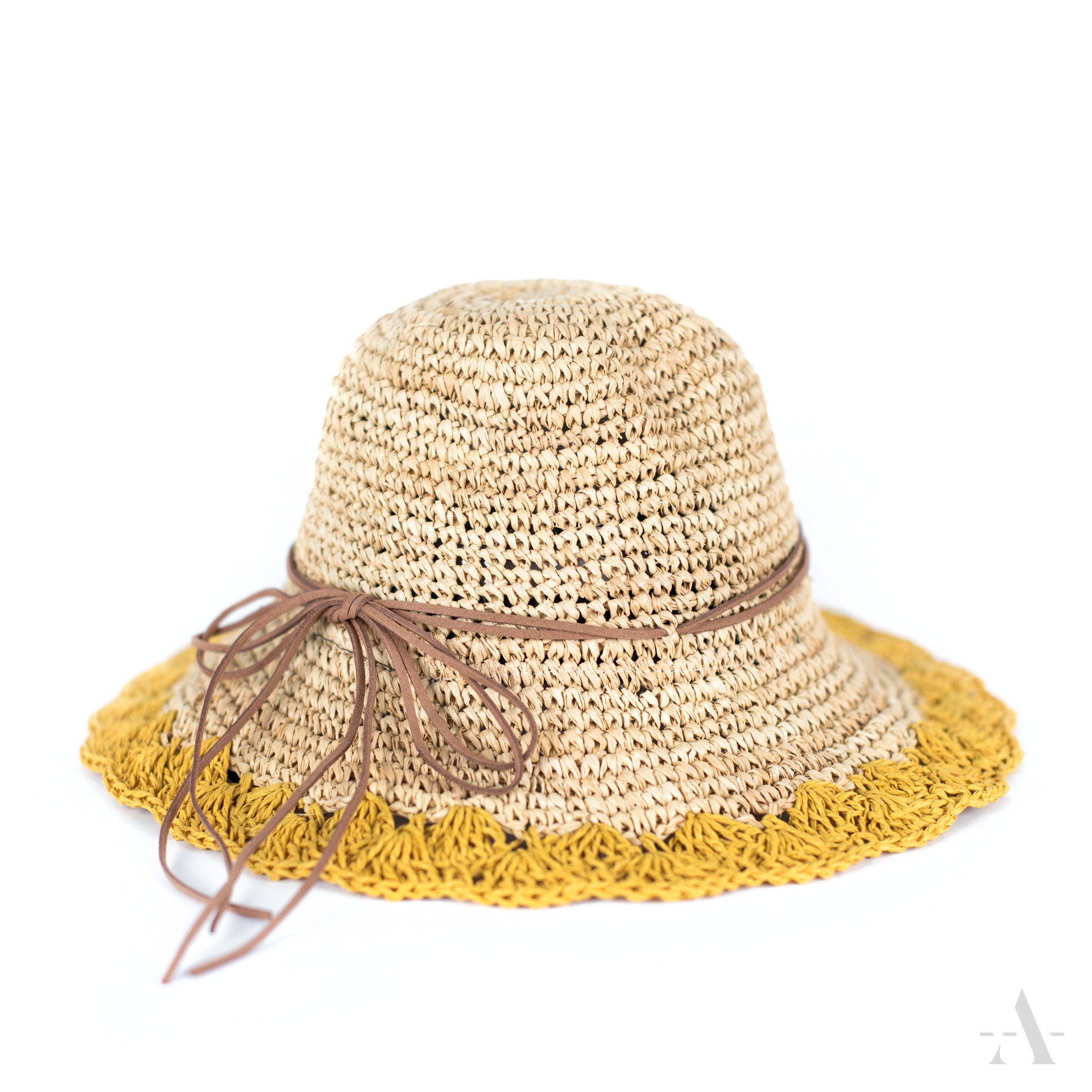 Dívčí slaměný klobouk cz20214 Barva: žlutá