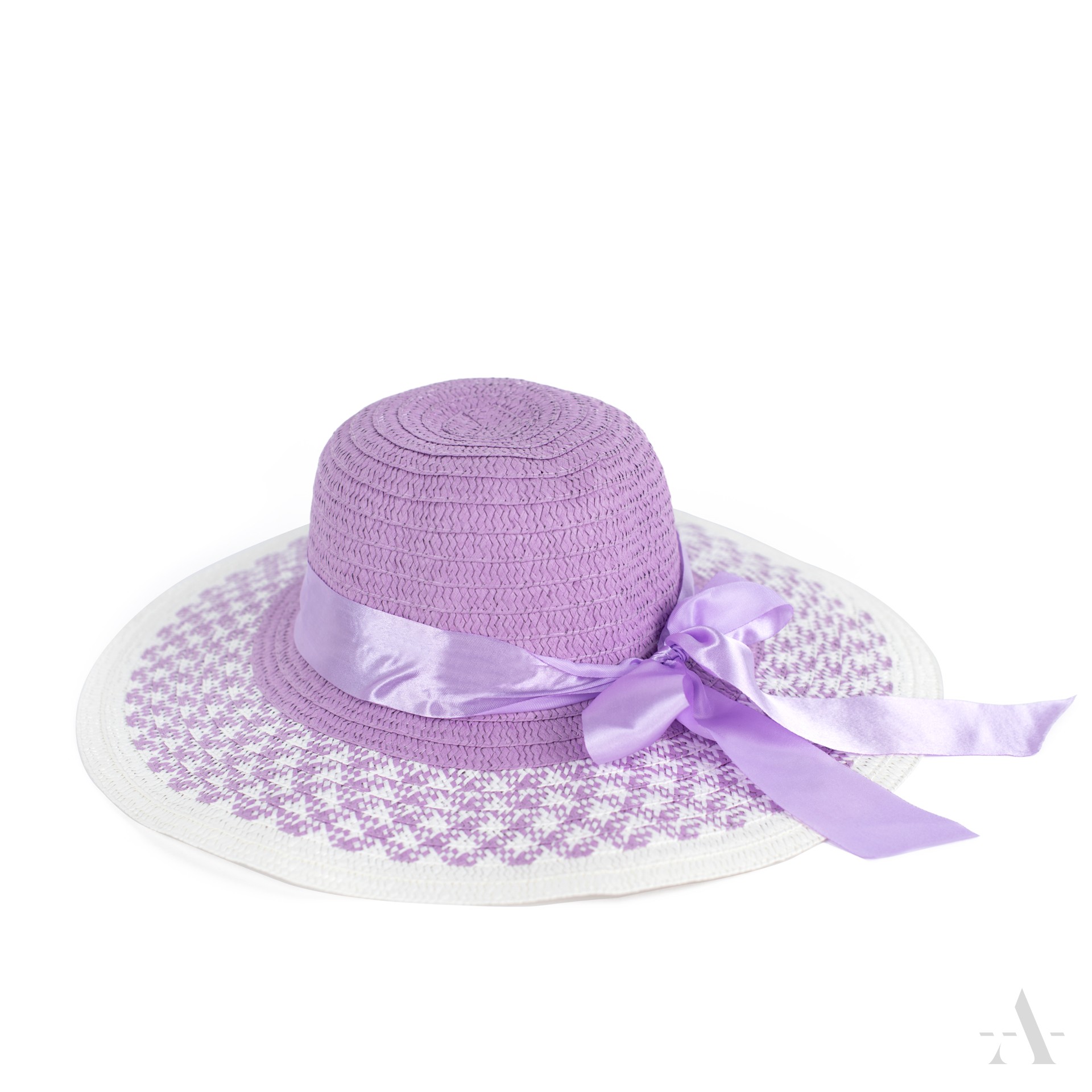 Dámský slaměný klobouk cz22120 Barva: fialová