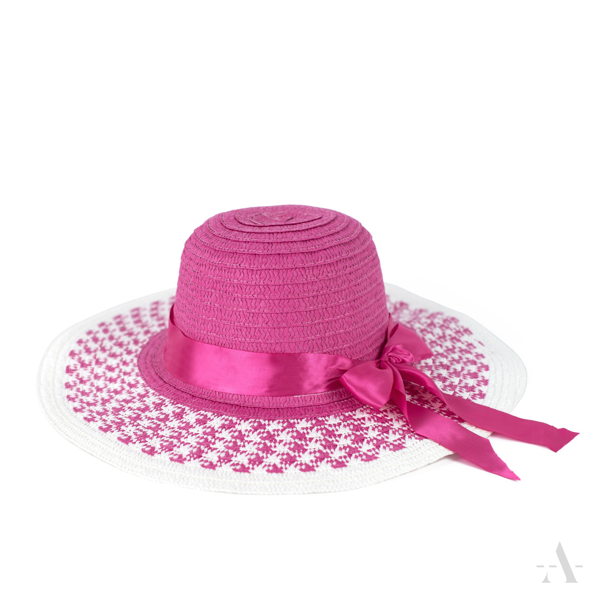Dámský slaměný klobouk cz22120 Barva: fuchsiová