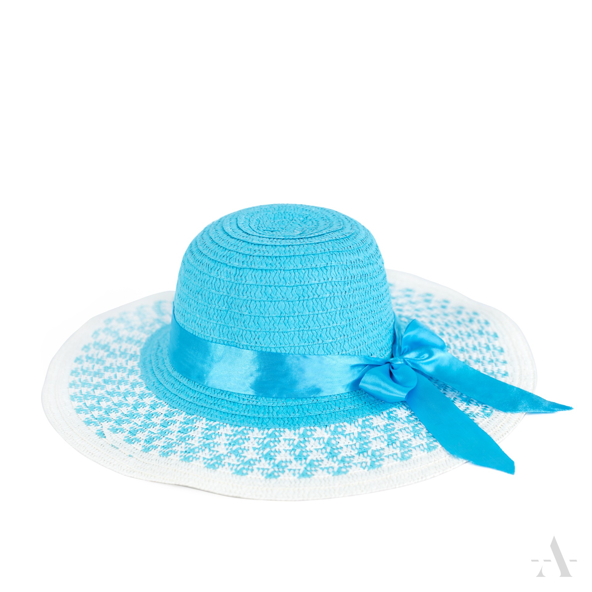 Dámský slaměný klobouk cz22120 Barva: modrá