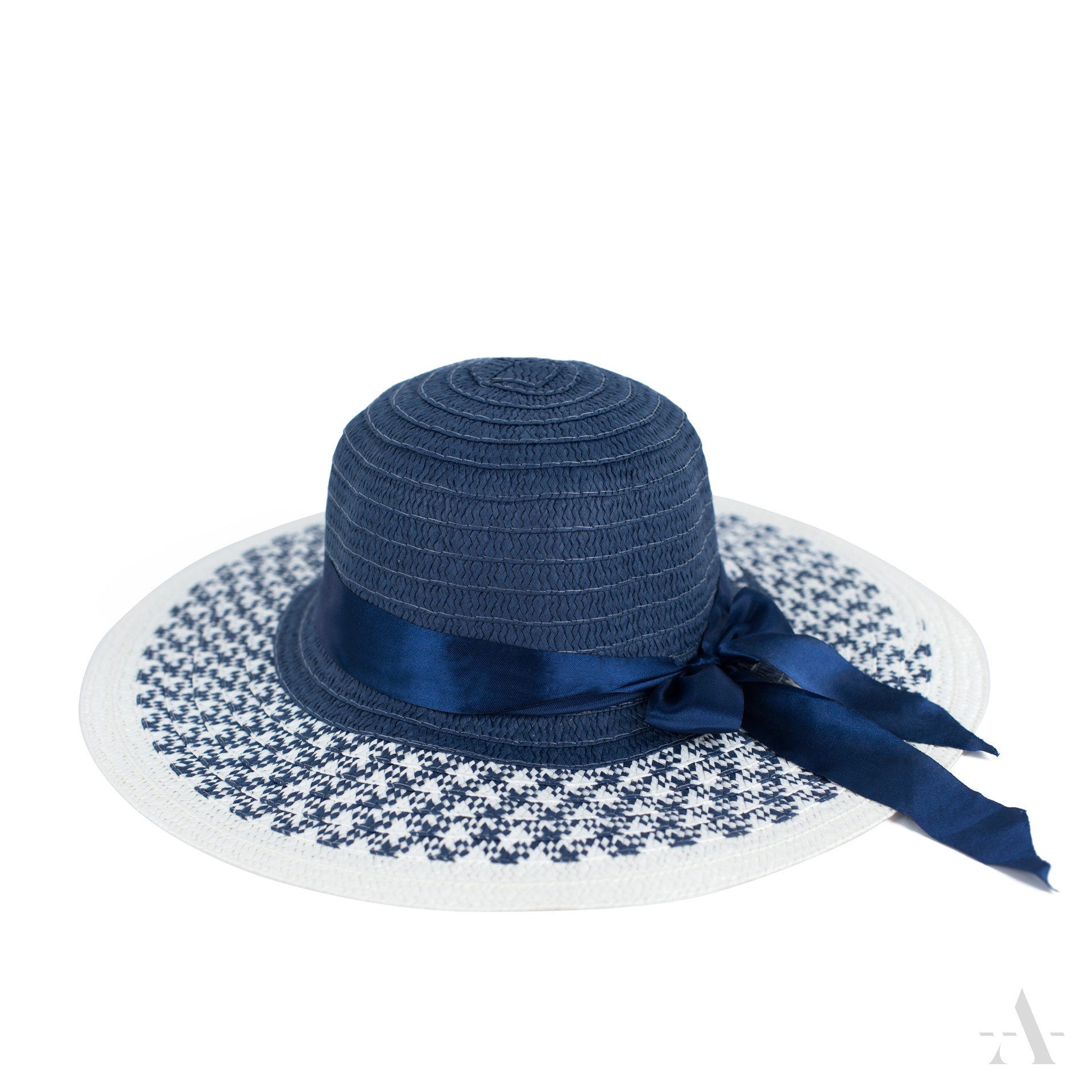 Dámský slaměný klobouk cz22120 Barva: tmavě modrá