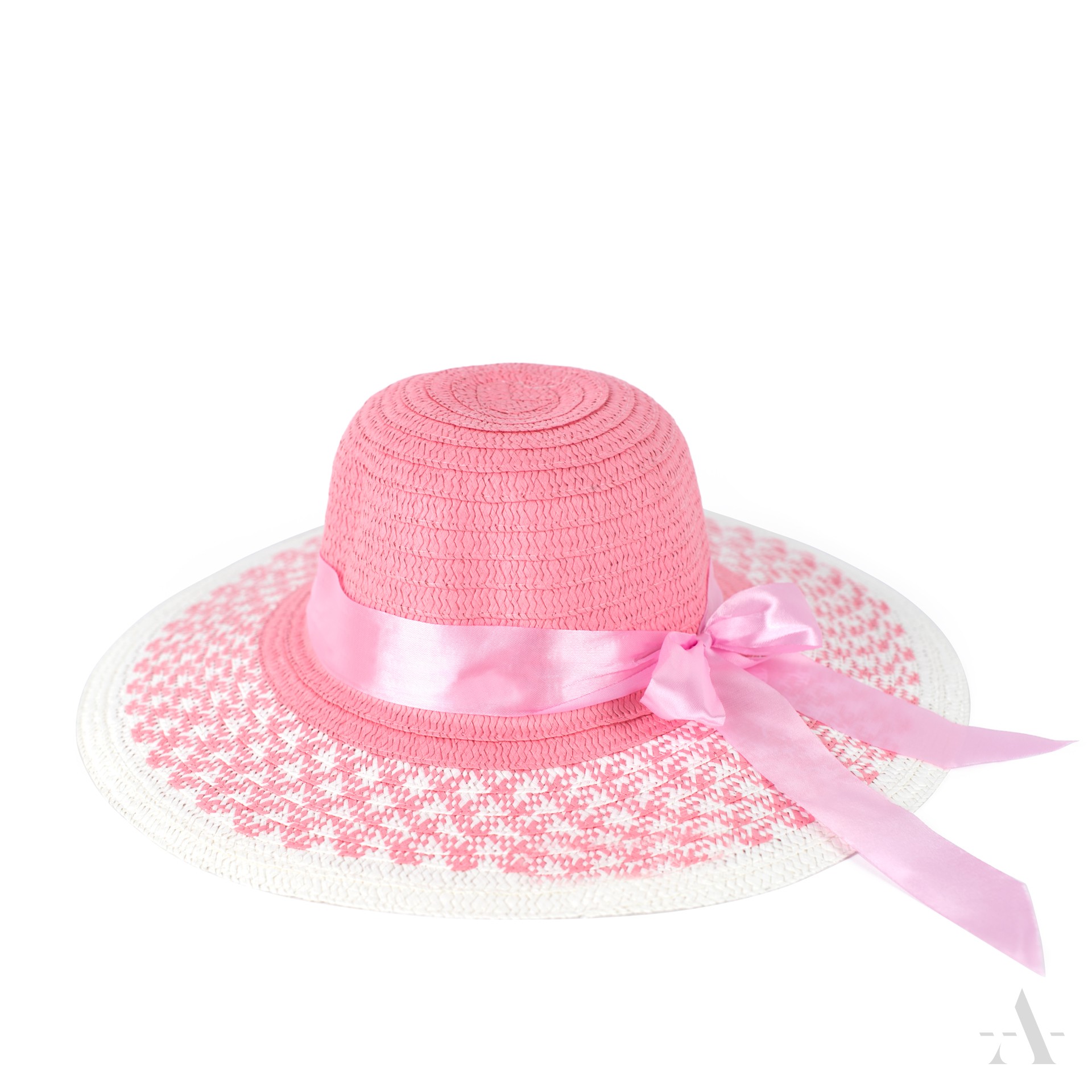 Dámský slaměný klobouk cz22120 Barva: růžová