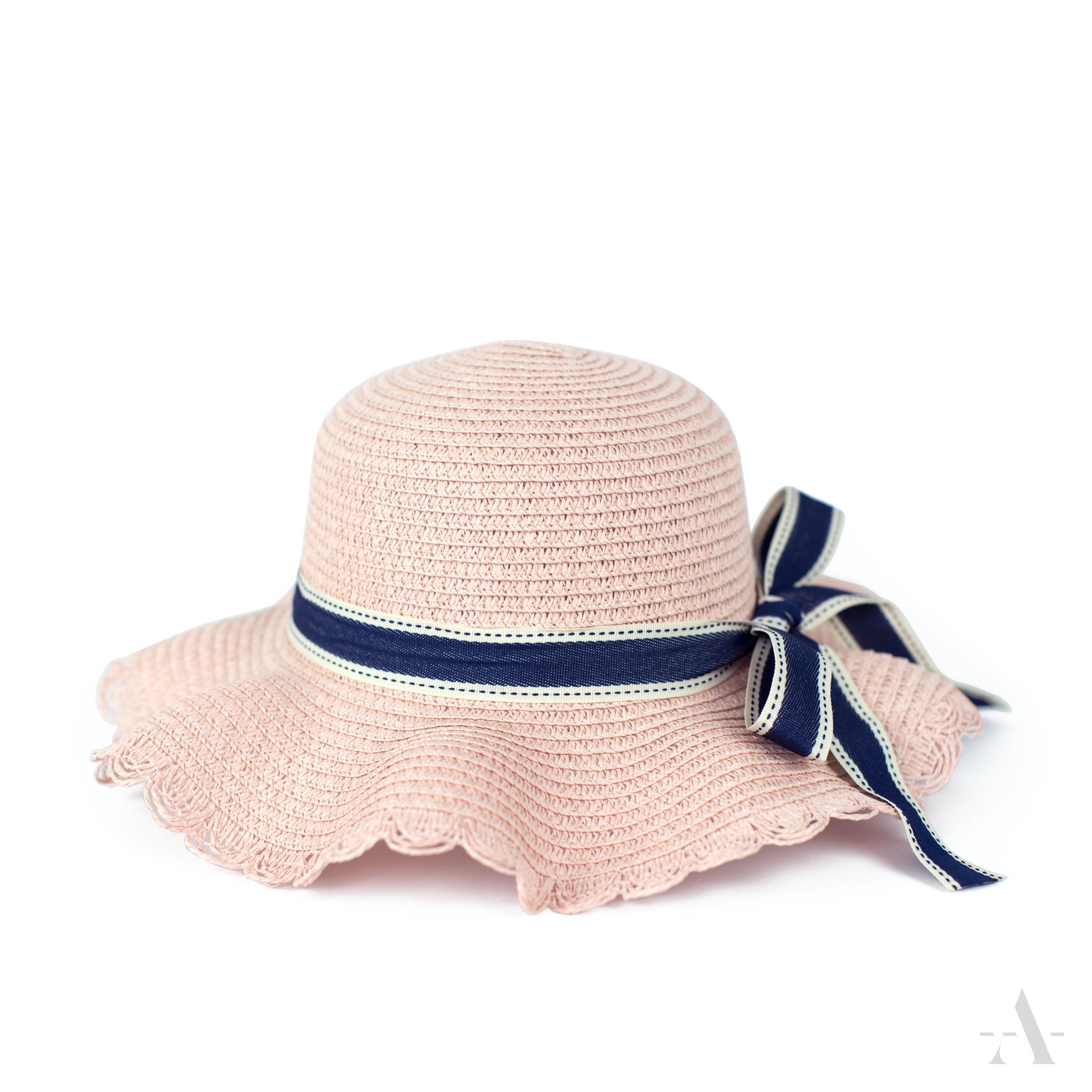 Dívčí slaměný klobouk cz22122 Barva: růžová