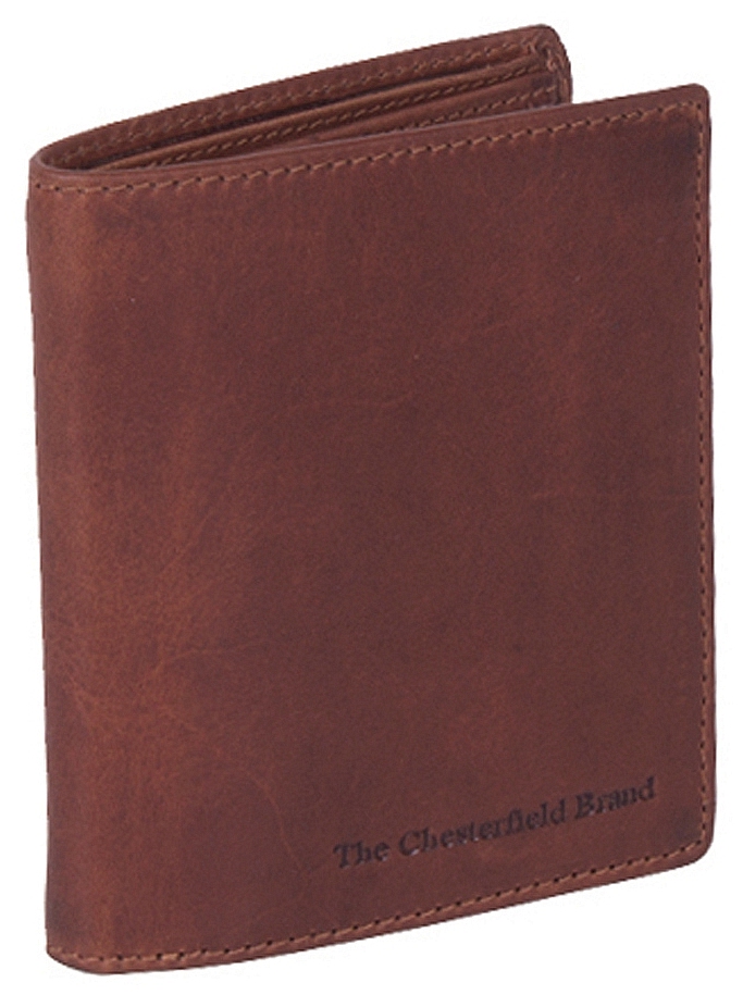 The Chesterfield Brand Pánská kožená peněženka na výšku RFID C08.0407 Carl Barva: hnědá