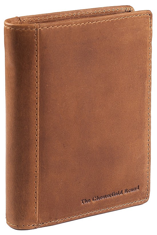 The Chesterfield Brand Pánská kožená peněženka na výšku RFID Ethel C08.0402 Barva: hnědá