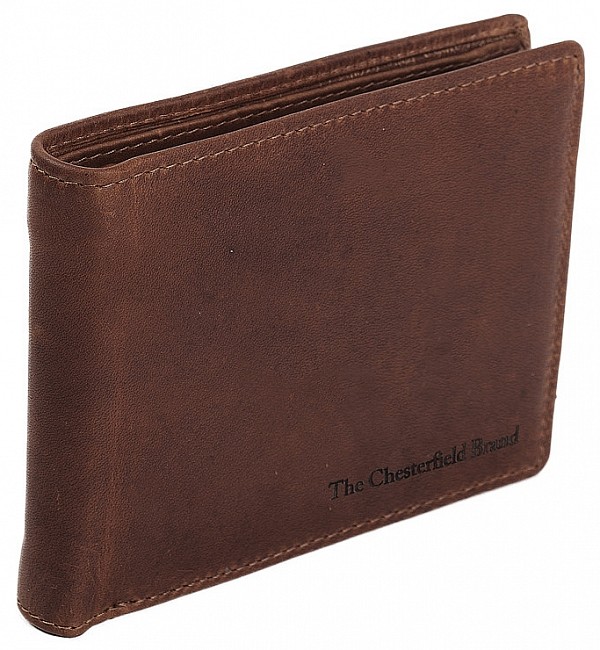 The Chesterfield Brand Pánská kožená peněženka RFID Walid C08.0362 Barva: tmavě hnedá