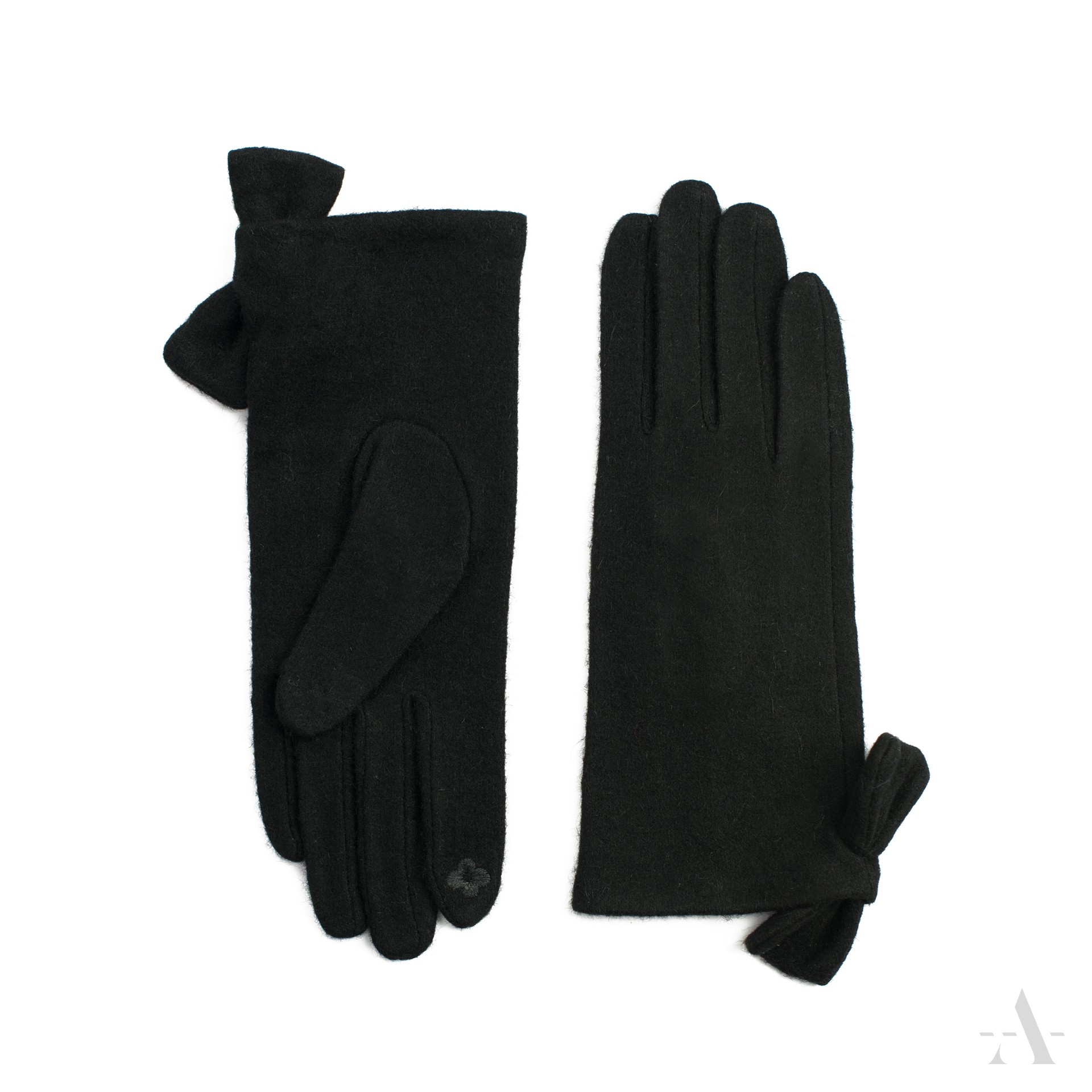 Dámské vlněné rukavice rk20324 Barva: černá