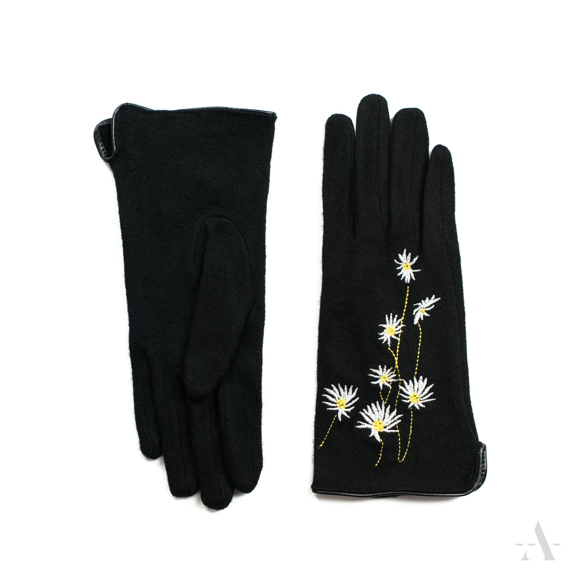 Dámské vlněné rukavice rk20301 Barva: černá