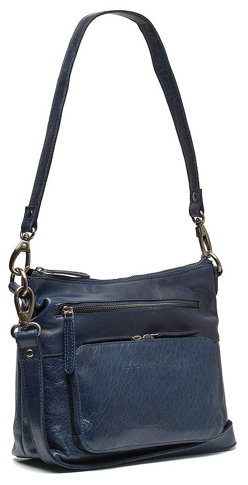 The Chesterfield Brand Vintage kabelka z buvolí kůže Tula C48.120908 Barva: modrá