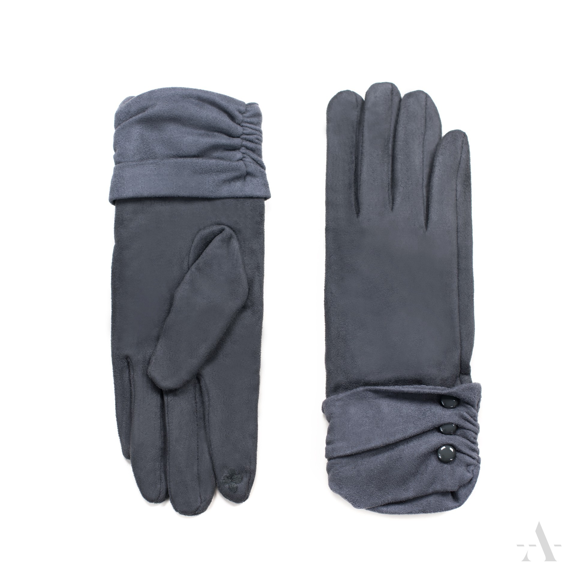 Dámské rukavice rk18412 Barva: tmavě šedá