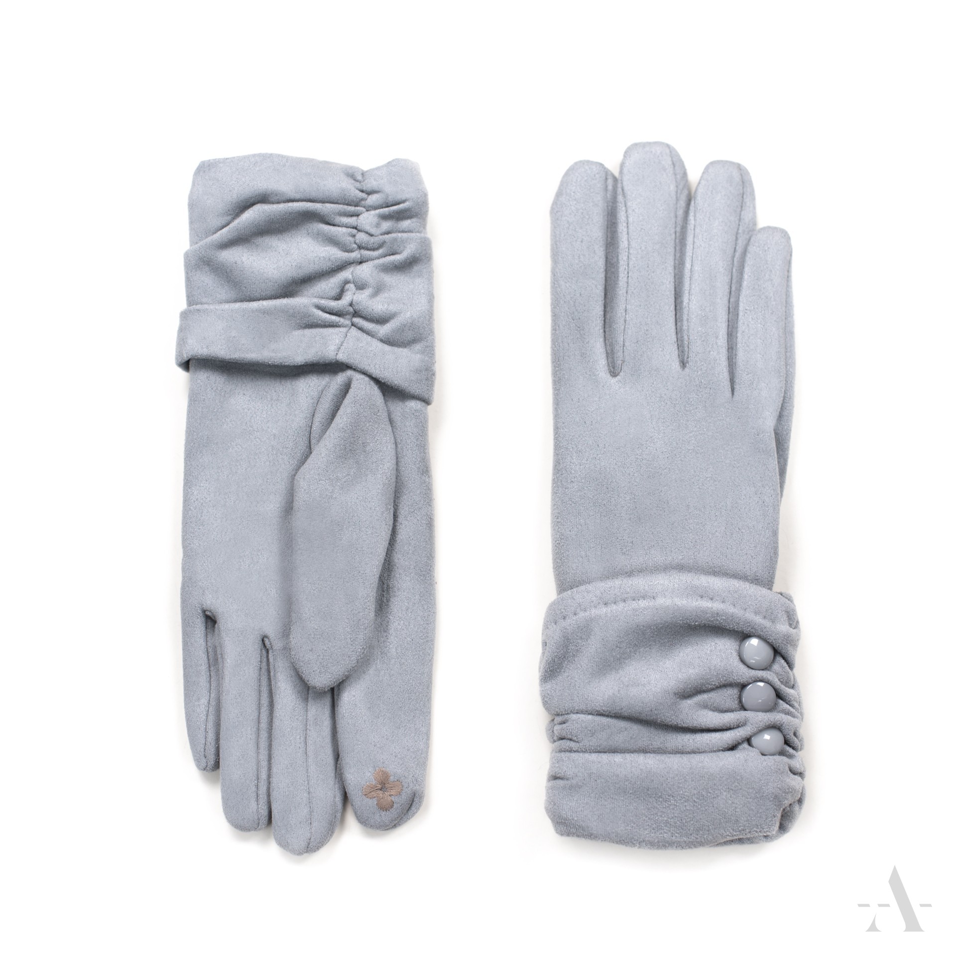 Dámské rukavice rk18412 Barva: šedá