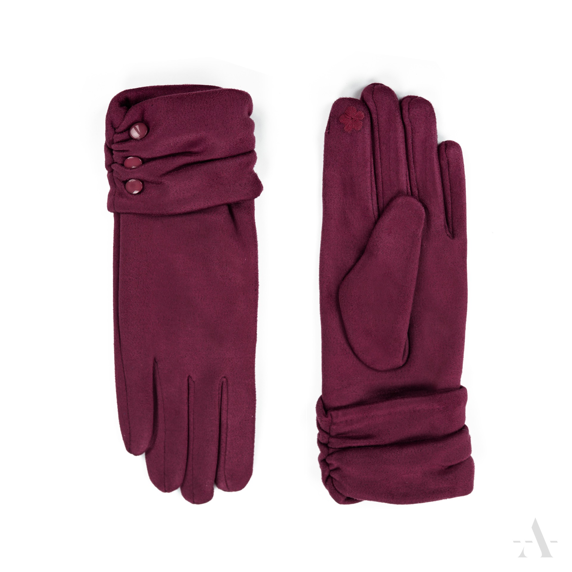 Dámské rukavice rk18412 Barva: vínová