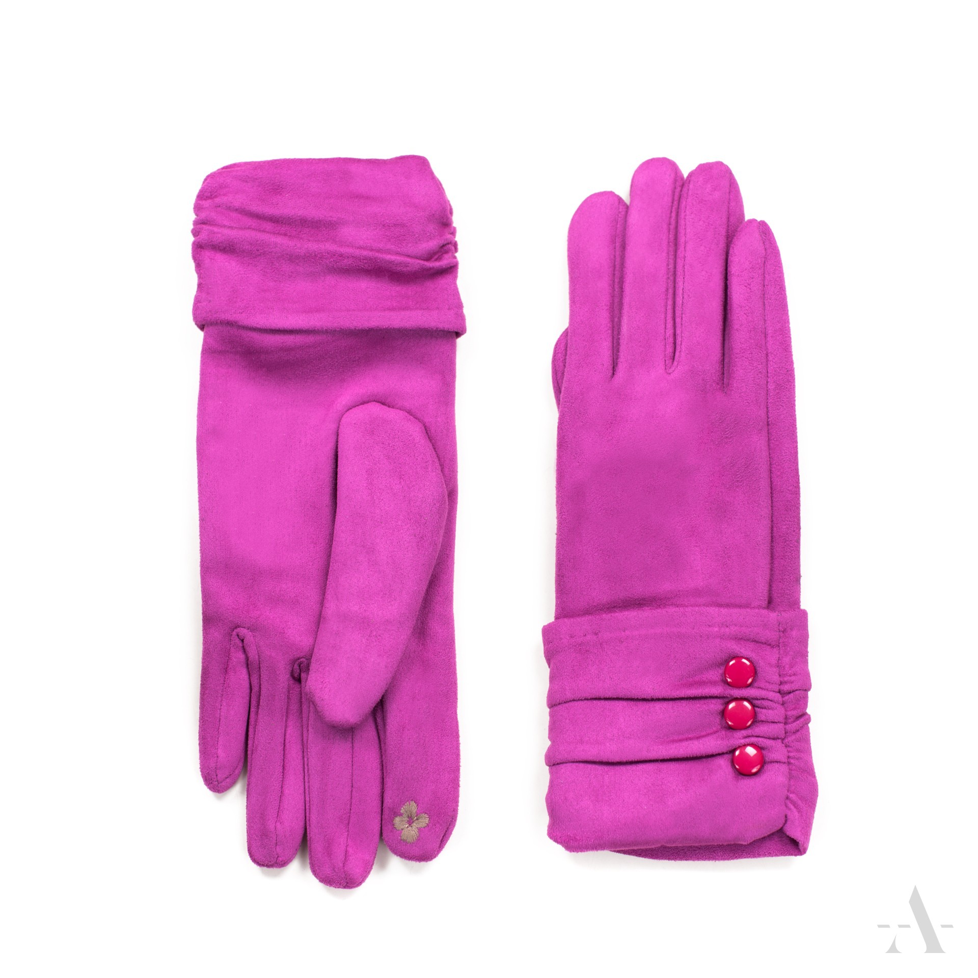 Dámské rukavice rk18412 Barva: fuchsiová