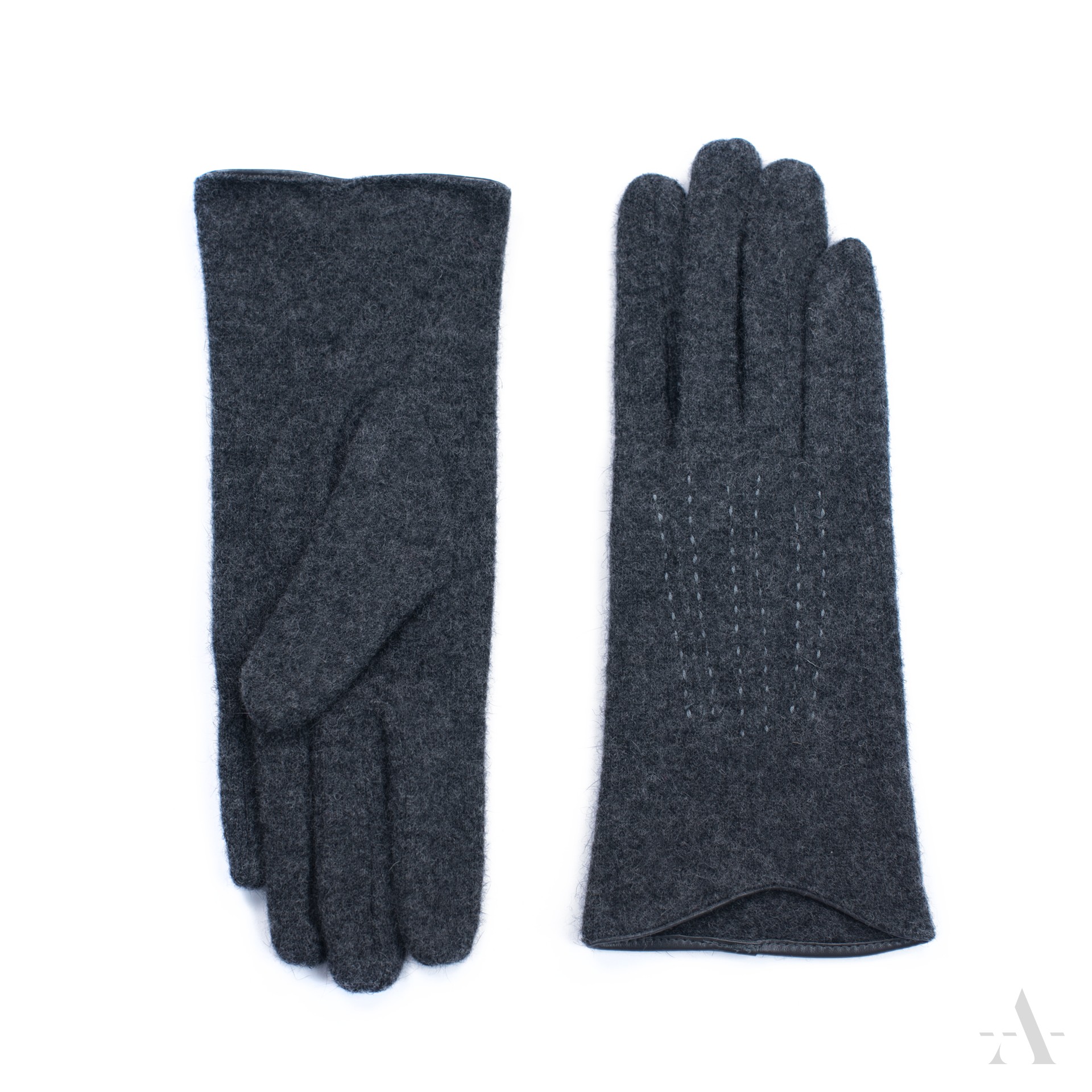 Dámské vlněné rukavice rk19289 Barva: tmavě šedá