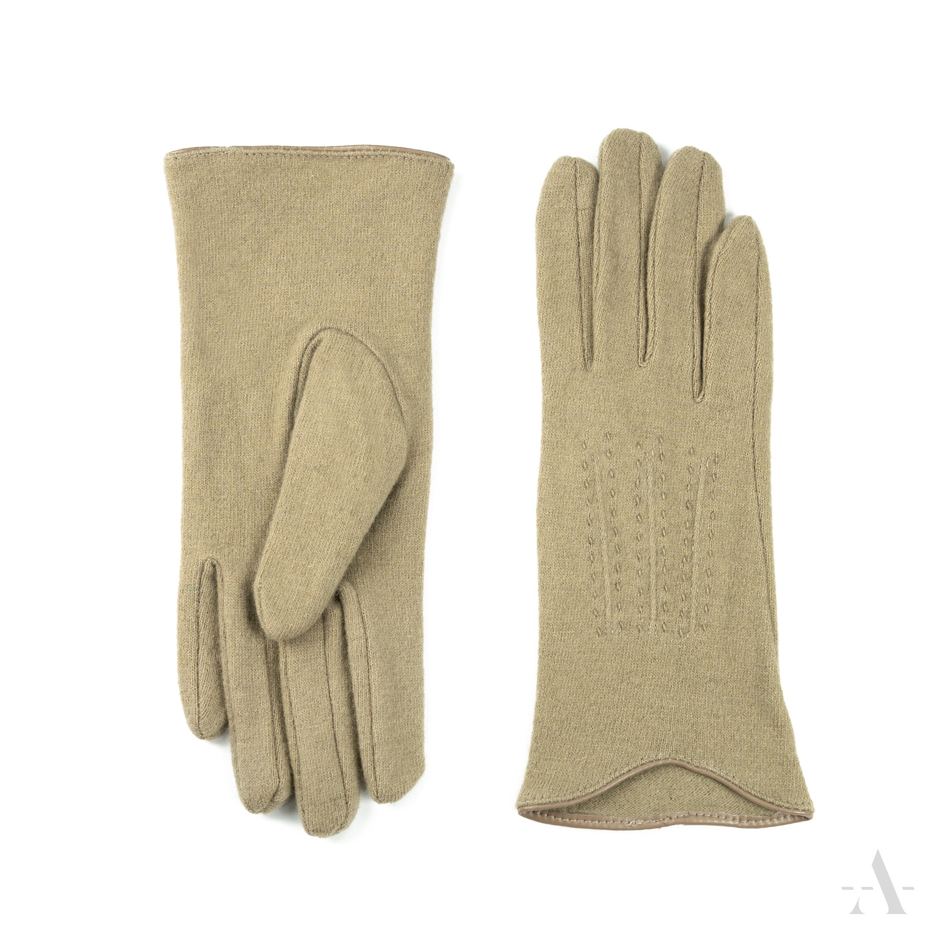 Dámské vlněné rukavice rk19289 Barva: béžová