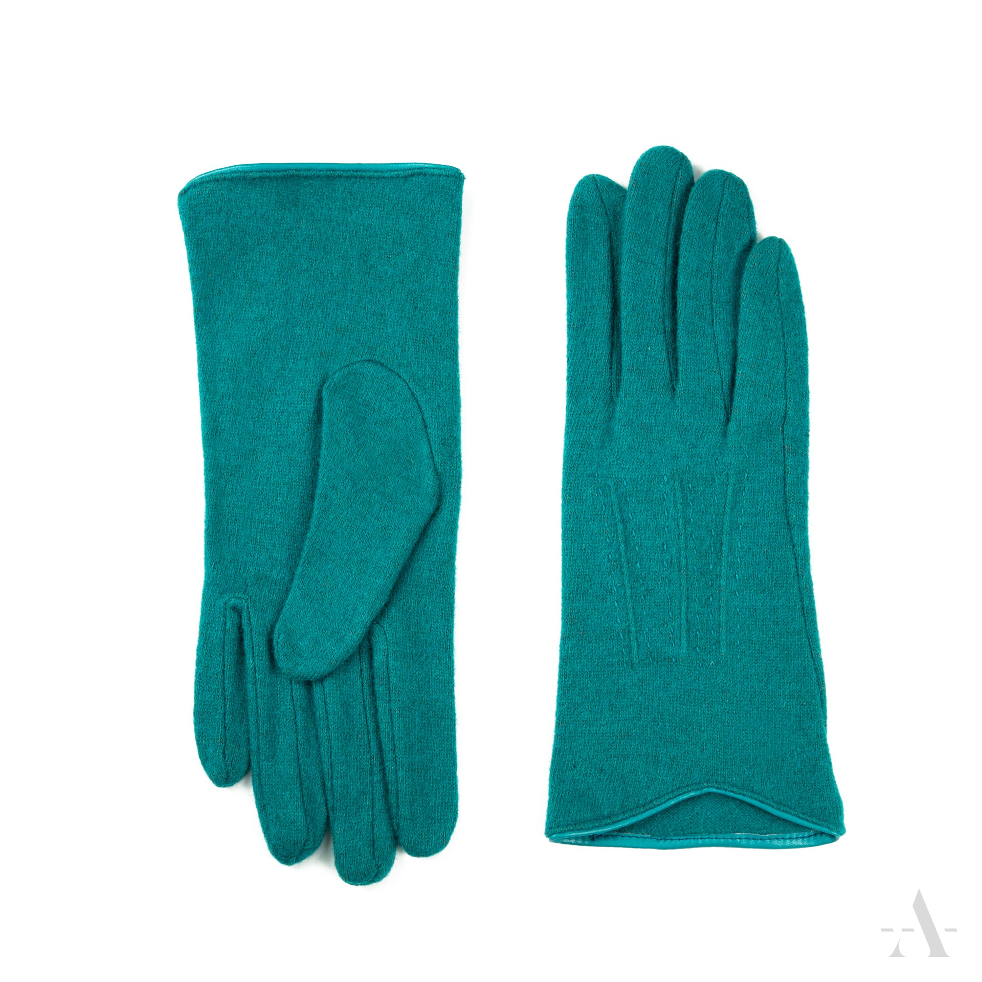 Dámské vlněné rukavice rk19289 Barva: tyrkysová