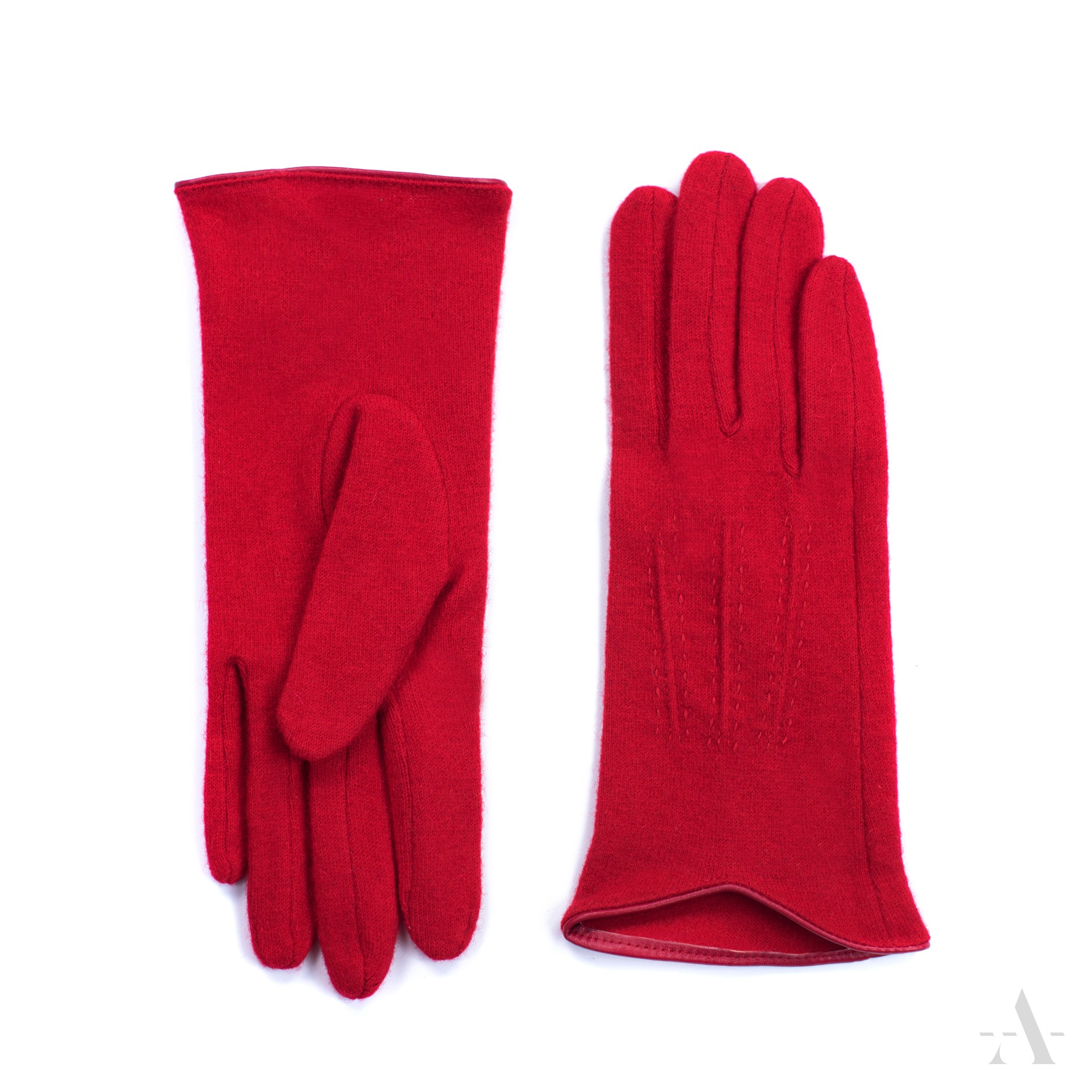 Dámské vlněné rukavice rk19289 Barva: červená