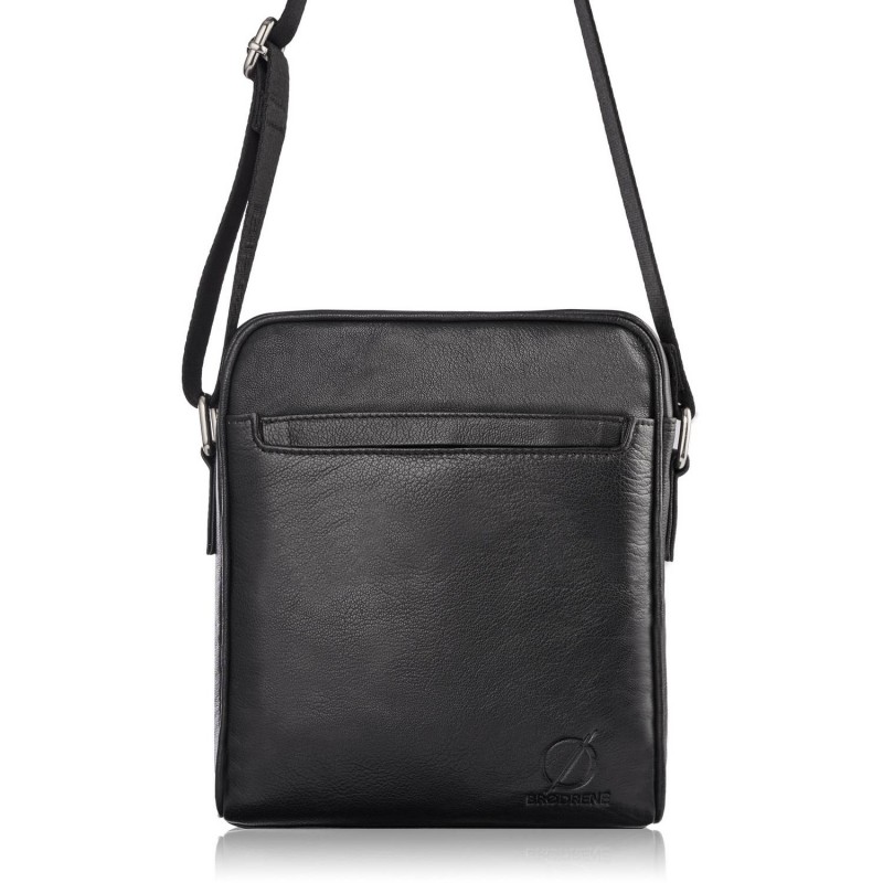 Kožená pánská crossbody taška Brodrene G-01 Barva: černá