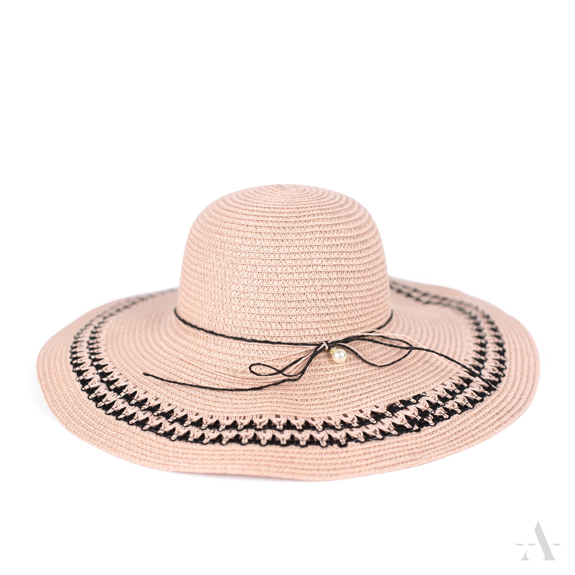 Dámský slaměný klobouk cz22118 Barva: růžová