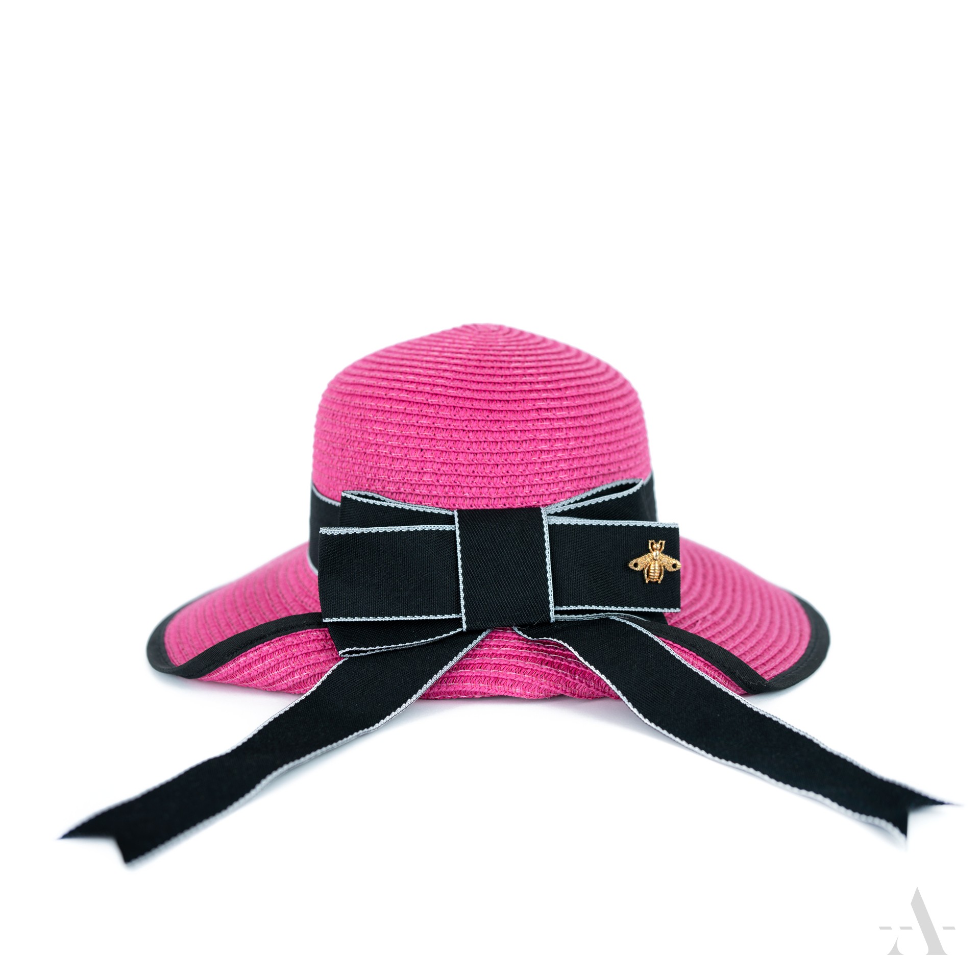 Dámský slaměný klobouk cz22113 Barva: růžová