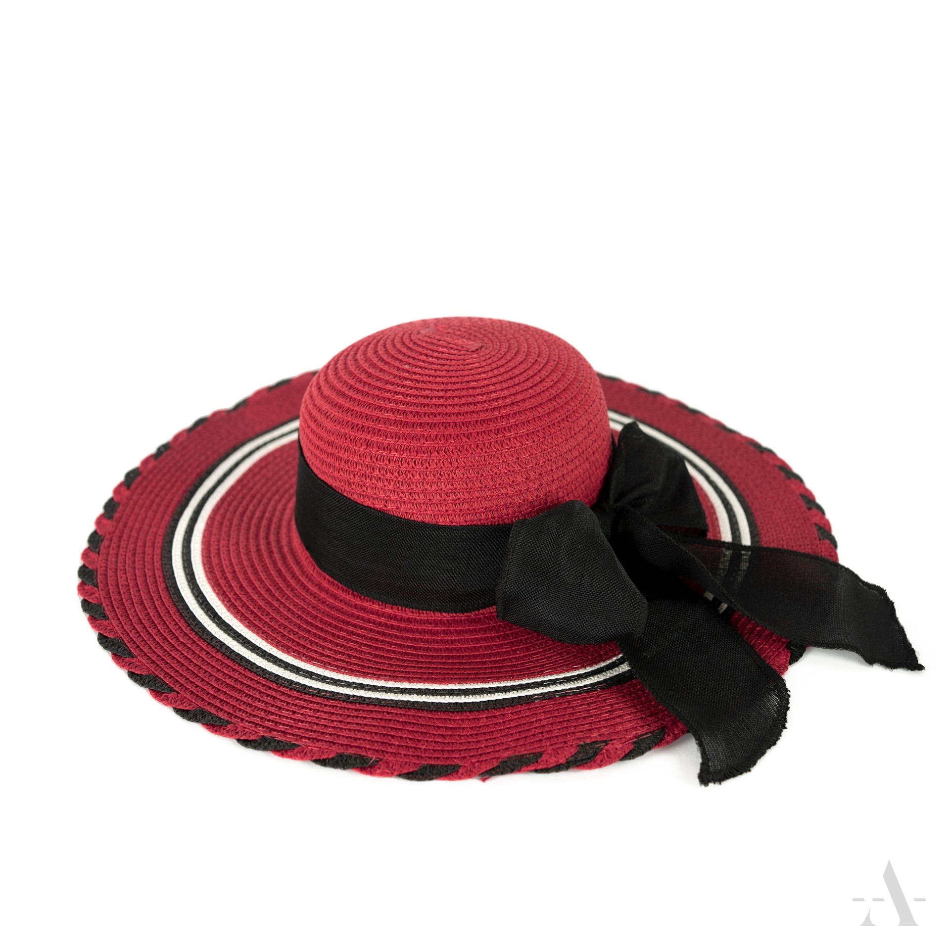 Dámský slaměný klobouk cz23150 Barva: vínová