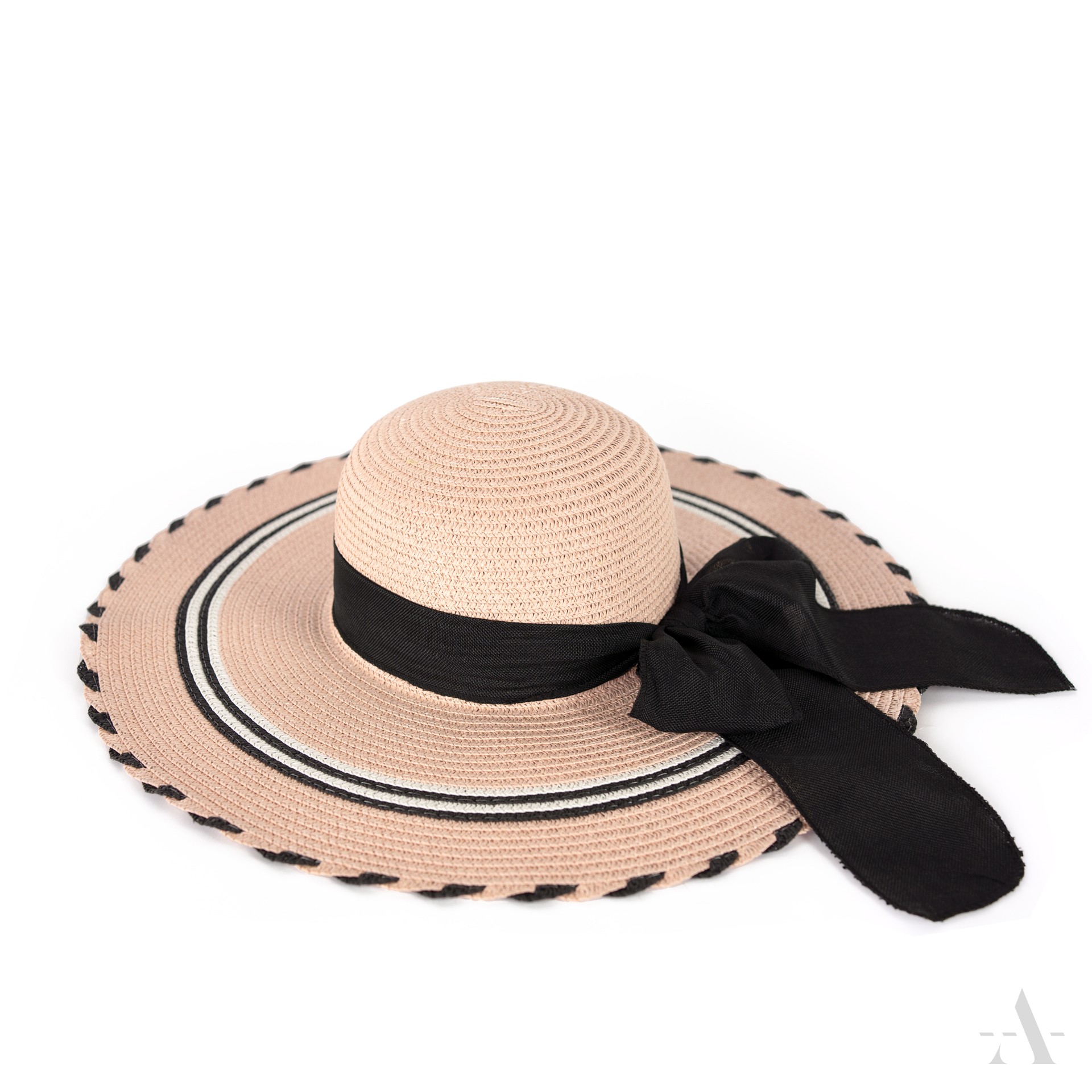 Dámský slaměný klobouk cz23150 Barva: růžová