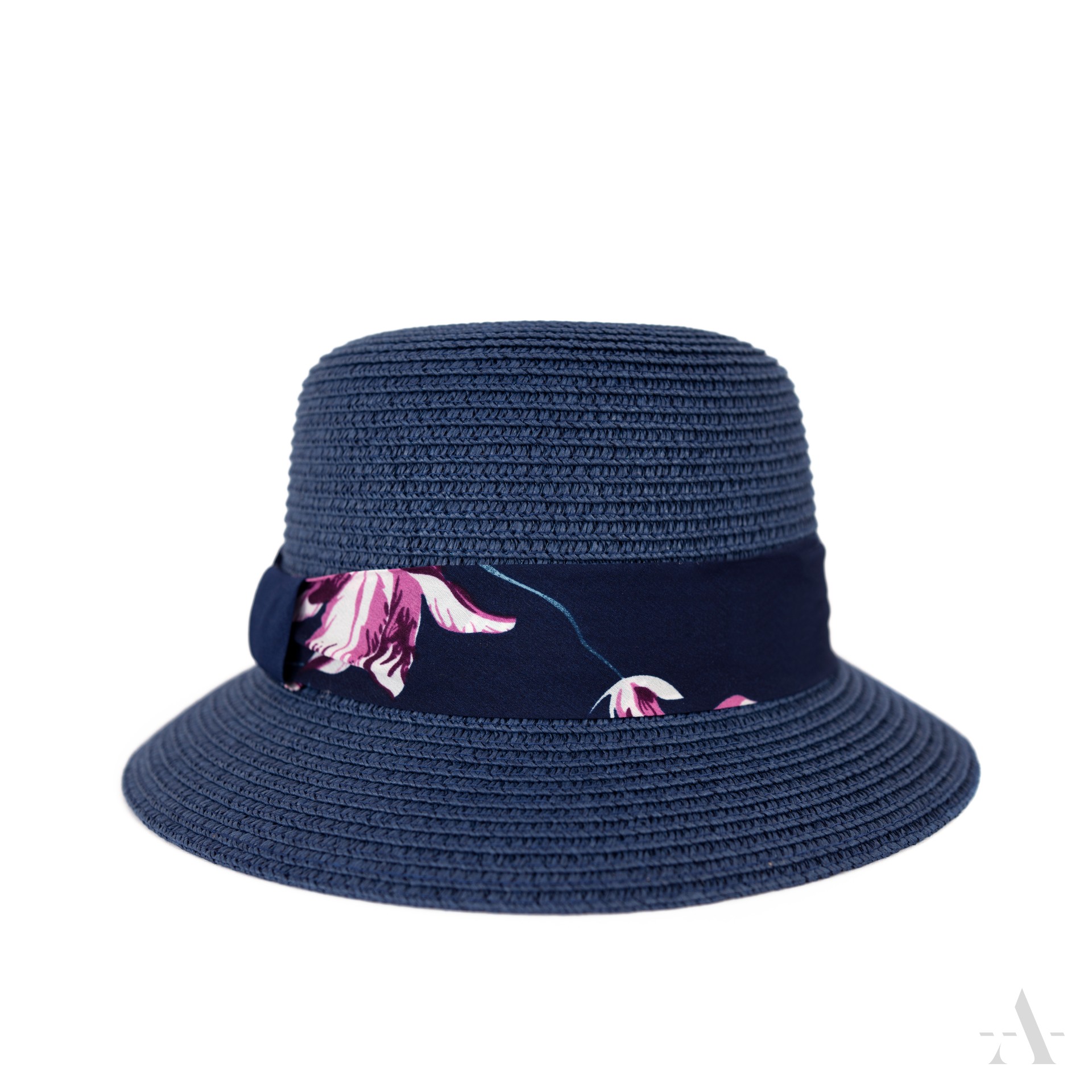 Dámský slaměný klobouk cz23134 Barva: tmavě modrá