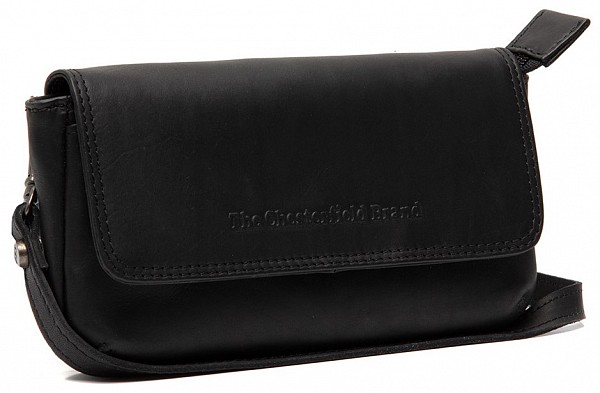 The Chesterfield Brand Crossbody kabelka na mobil / ledvinka na opasek 2v1 Nelson C48.1263 Barva: černá