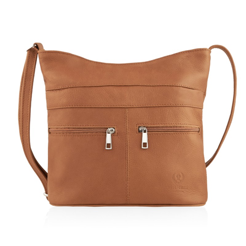 Crossbody kabelka Paolo Peruzzi Z-53 Barva: hnědá