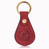 brelok do kluczy skorzany czerwony vintage paolo peruzzi t 85 hrd