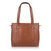 torebka damska skorzana na ramie i do reki shopper bag koniakowa pojemna paolo peruzzi t 41 cg
