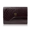 portfel damski skorzany maly brazowy croco w orientacji poziomej z ochrona rfid paolo peruzzi t 135 br