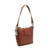 Kožená kabelka přes rameno crossbody CaloraC48.140731 koňaková 5