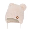cze pl Divci zimni cepice svetle ruzova zavazovaci s merino vlnou Mesyna 14421 4