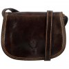 damska kozena crossbody taska luren tmave hneda 307821