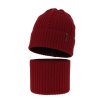 cze pl Komplet zimny chlapcensky ciapka a sal bordo 100 extrafine merino vlna Wilson 13578 4